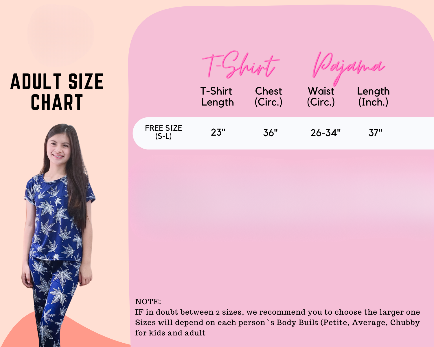 Freesize Cotton-Spandex Pajamas