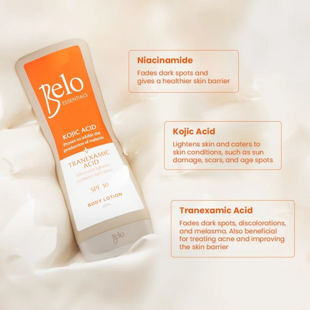 Belo Body Lotion 200ml Kojic + Tranexamic Acid SPF30
