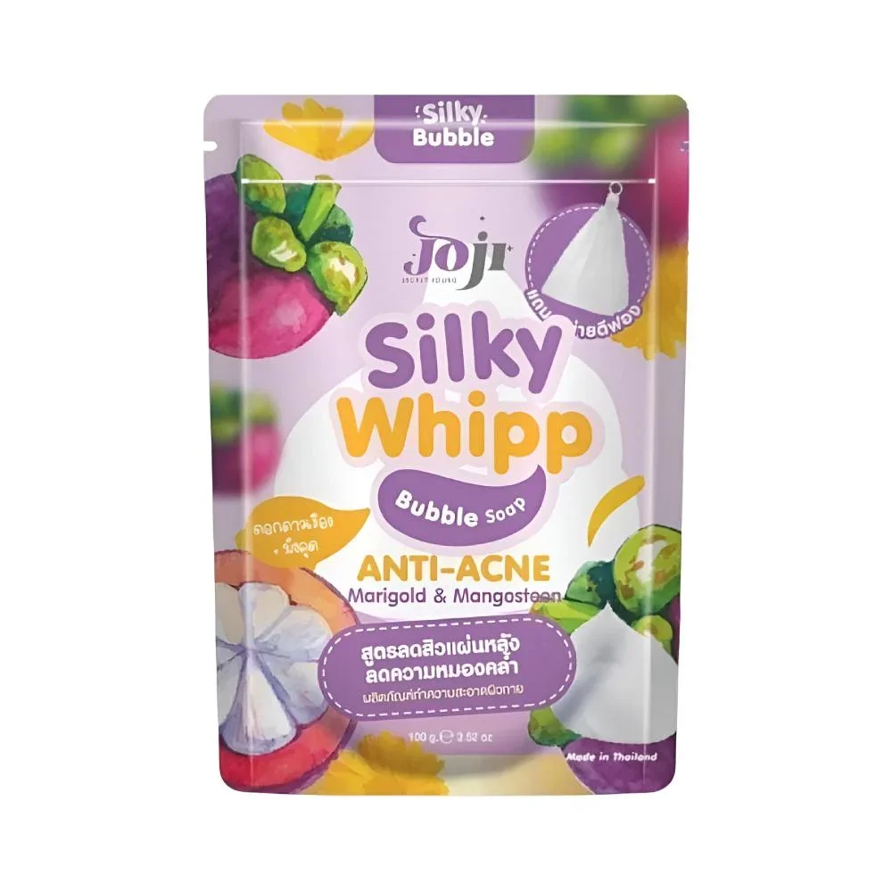 Joji Silky Whipp bubble soap Marigold and Mangosteen
