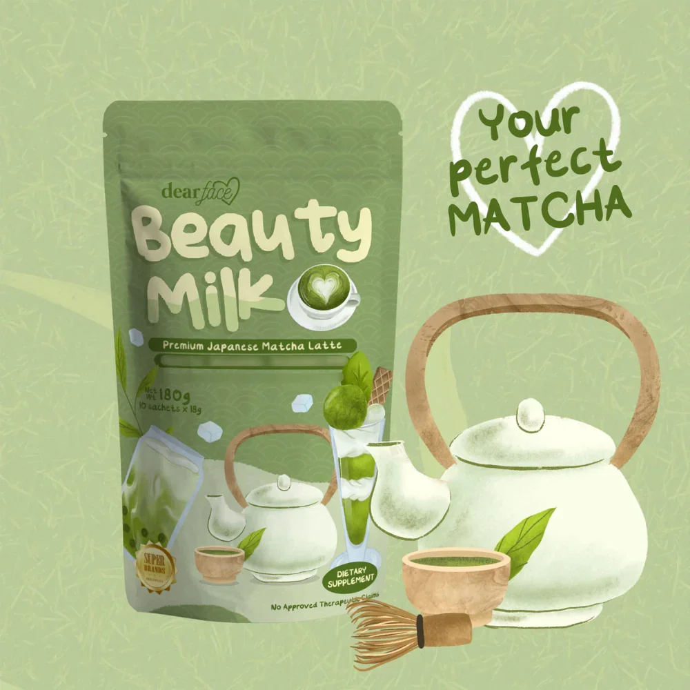 DearFaceBeautyMilkMatchaLatteFlavorGreenTea2.png.webp