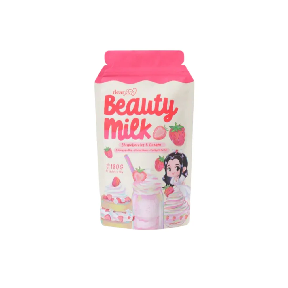 DearFaceBeautyMilkStrawberriesandCream10Sachets.png.webp