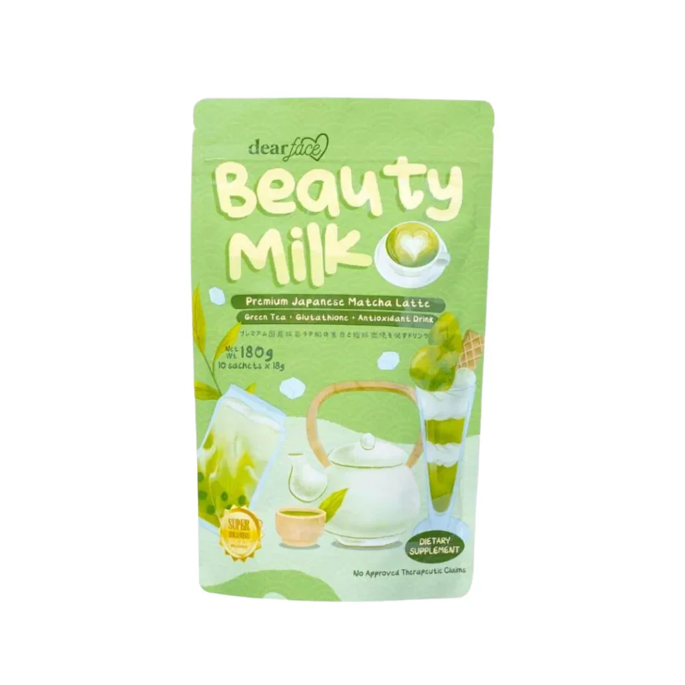 DearFaceBeautyMilkMatchaLatteFlavorGreenTea.png.webp