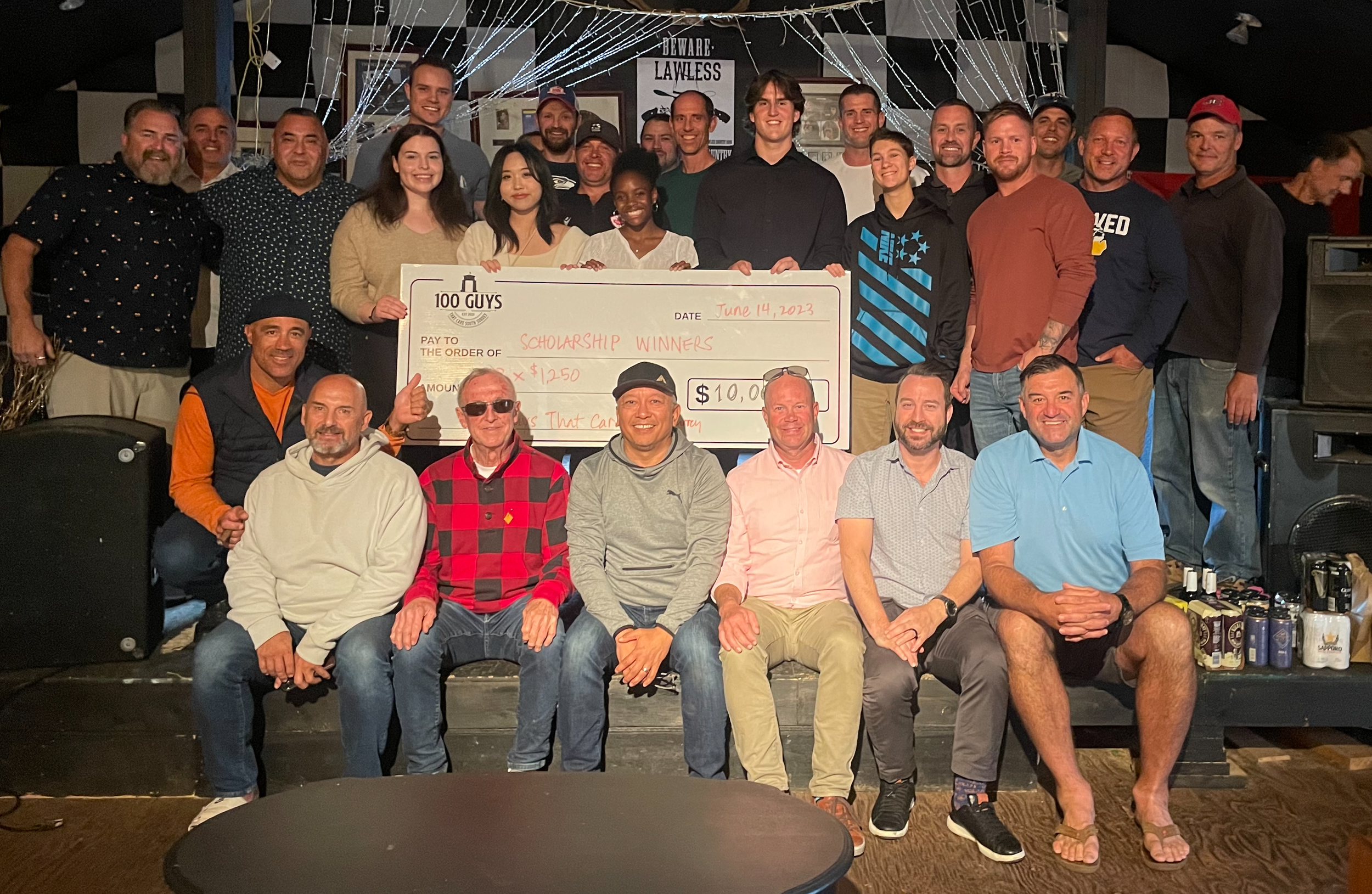 20XX Scholarship Winners: Listed L-R