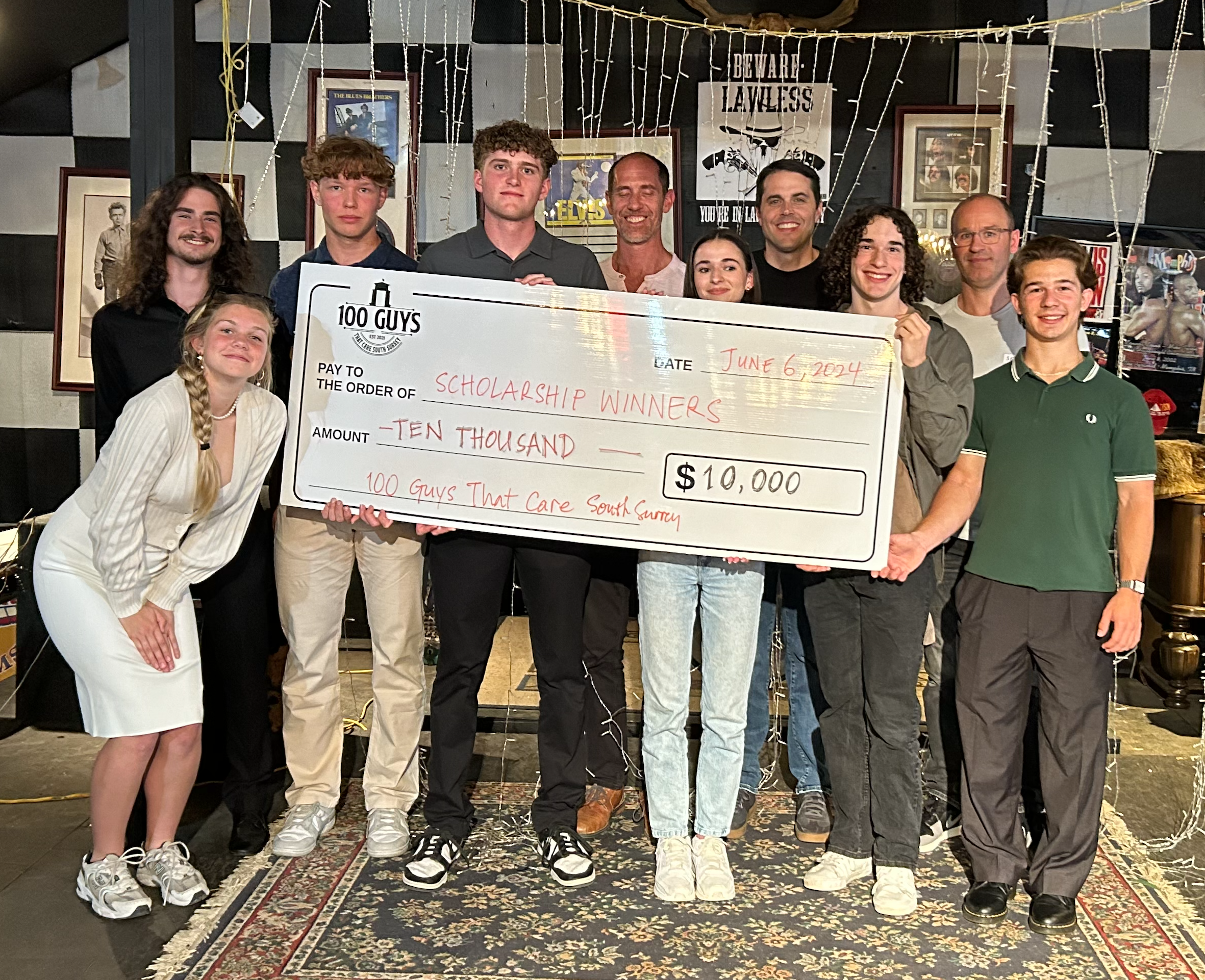 2026 Scholarship Winners (Left to Right): Zeeshan Alvi (Semiahmo), Aaliyah Pelly (Clayton Heights), Mikaela Mende (Earl Marriott), Jadon Lee (Earl Marriott), Natalia Phillips (Earl Marriott), Philip Potashov (Semiahmoo)

Not Pictured: Collin Yang (Se
