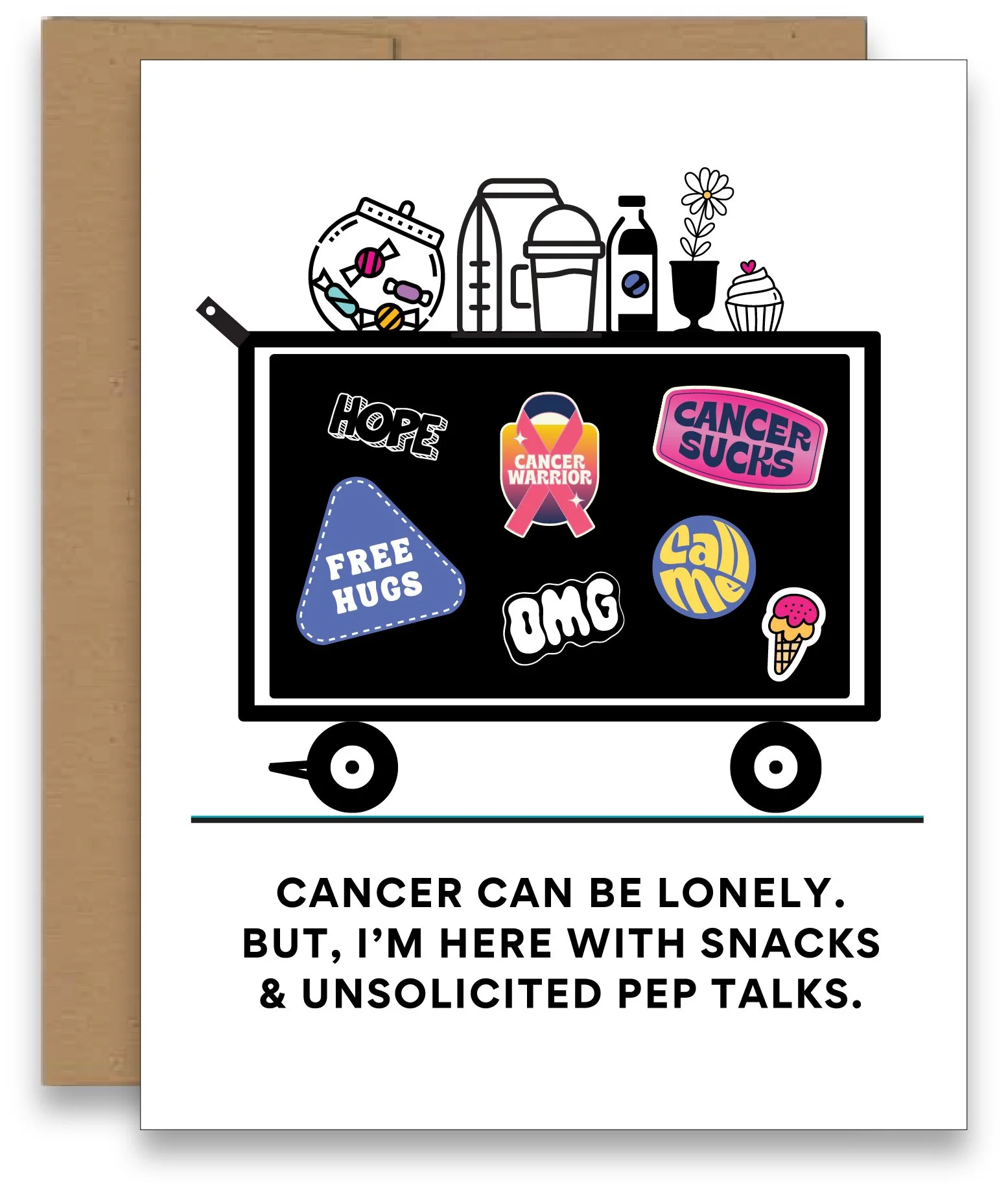 Chemo Snacks & Pep Talks Card