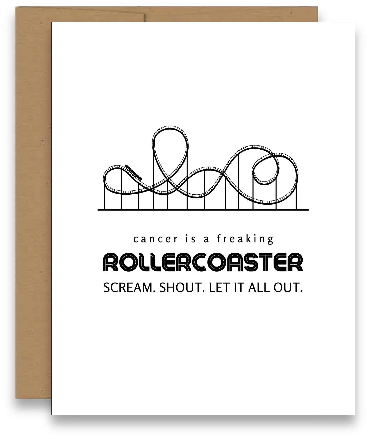Cancer Is A Rollercoaster Card