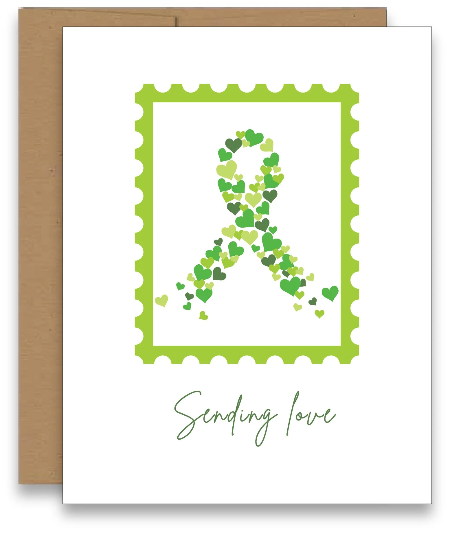 Non-Hodgkins Lymphoma Ribbon Support Card