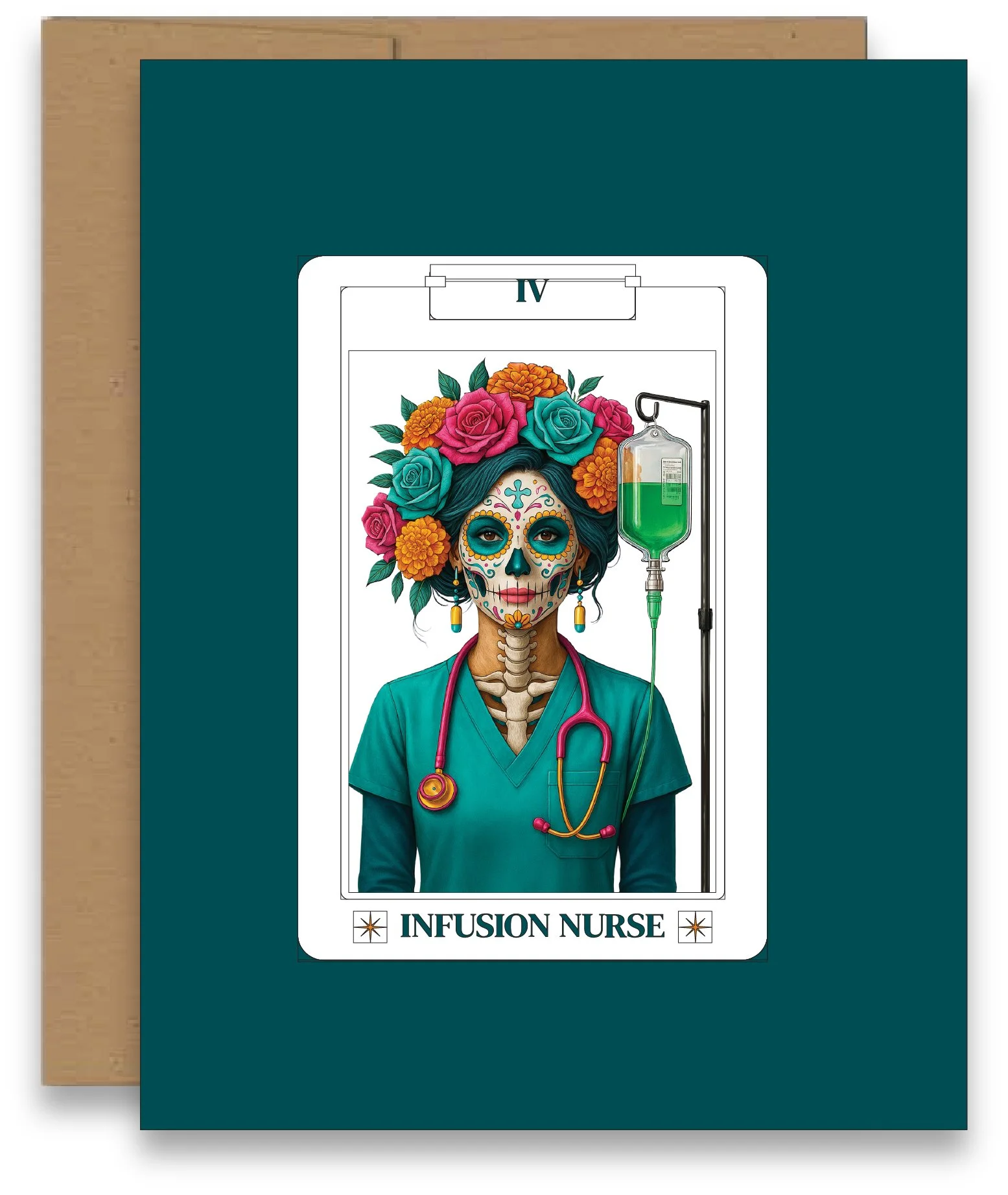 Tarot Card Infusion Nurse Card