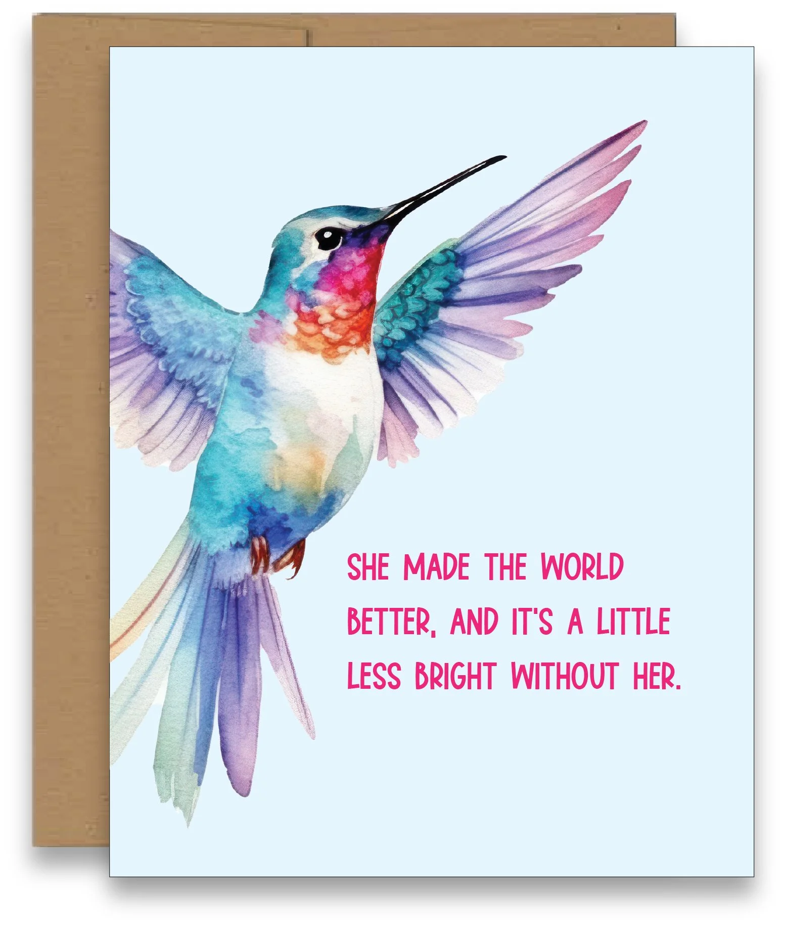 Hummingbird Grief Support Card