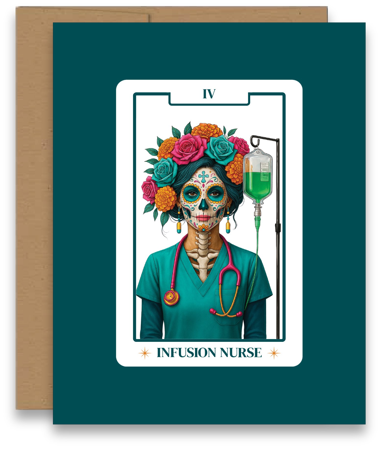 Tarot Card Infusion Nurse Card