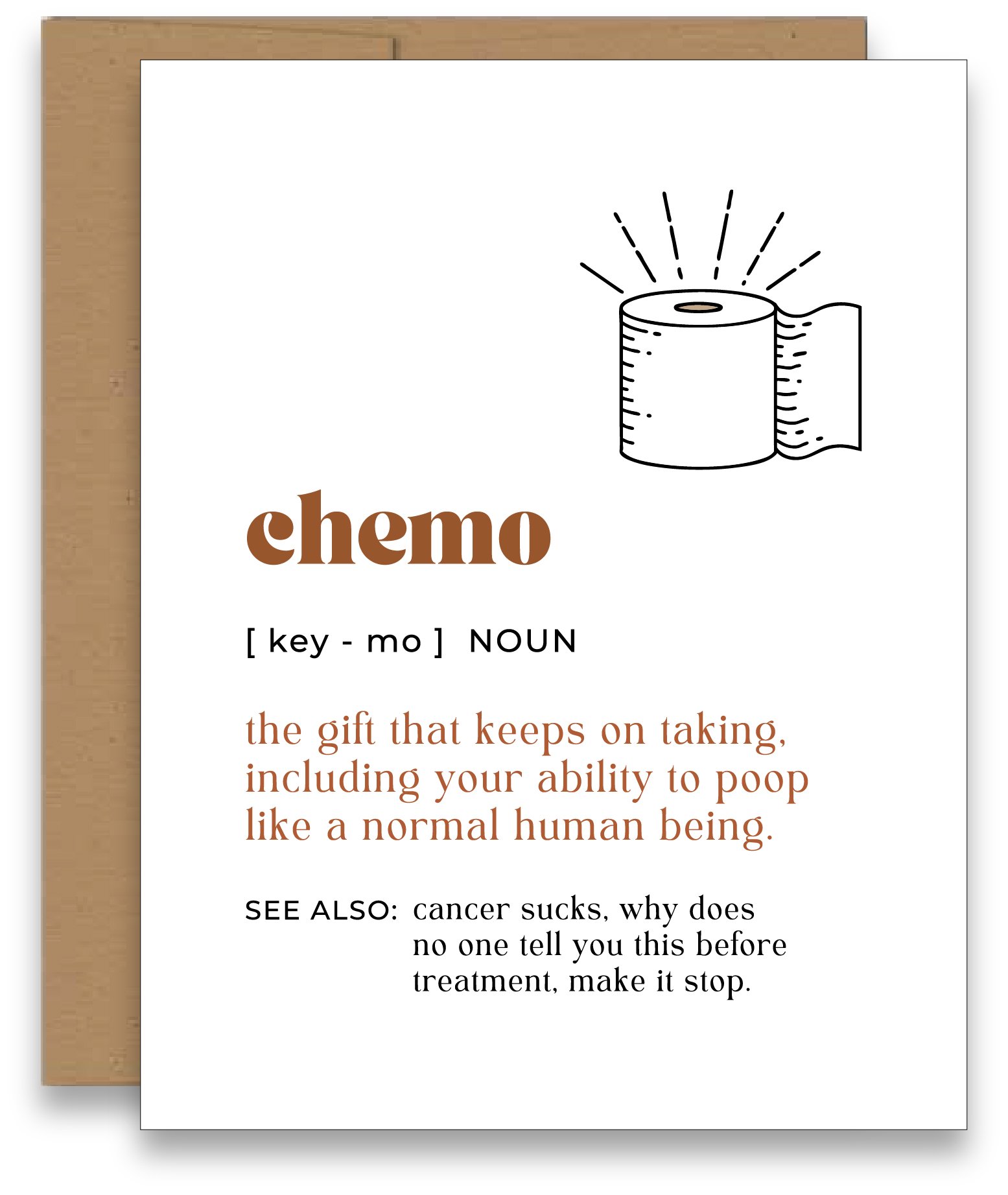 Funny Chemo Noun Card