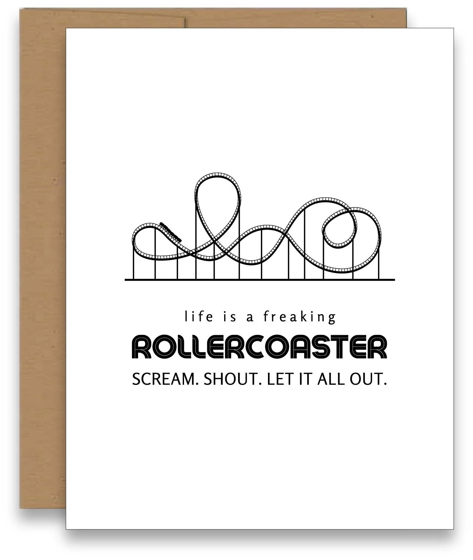 Life Is A Rollercoaster Card
