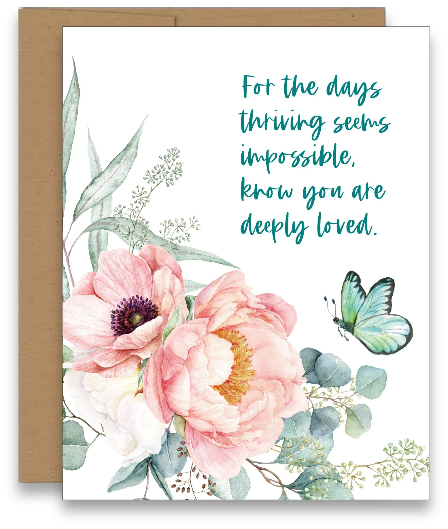 Thriving Seems Impossible Encouragement Card