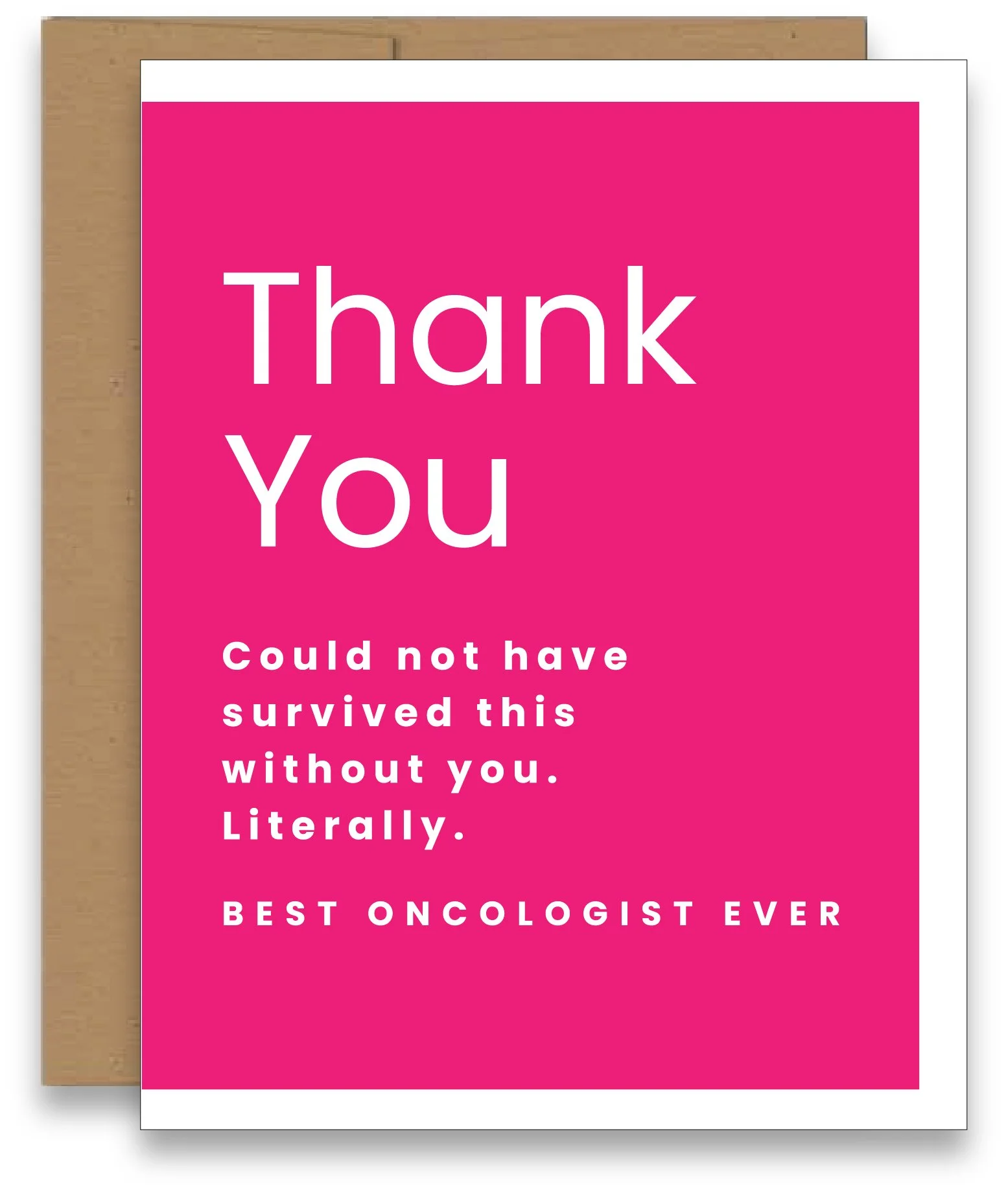 Pink Best Oncologist Card