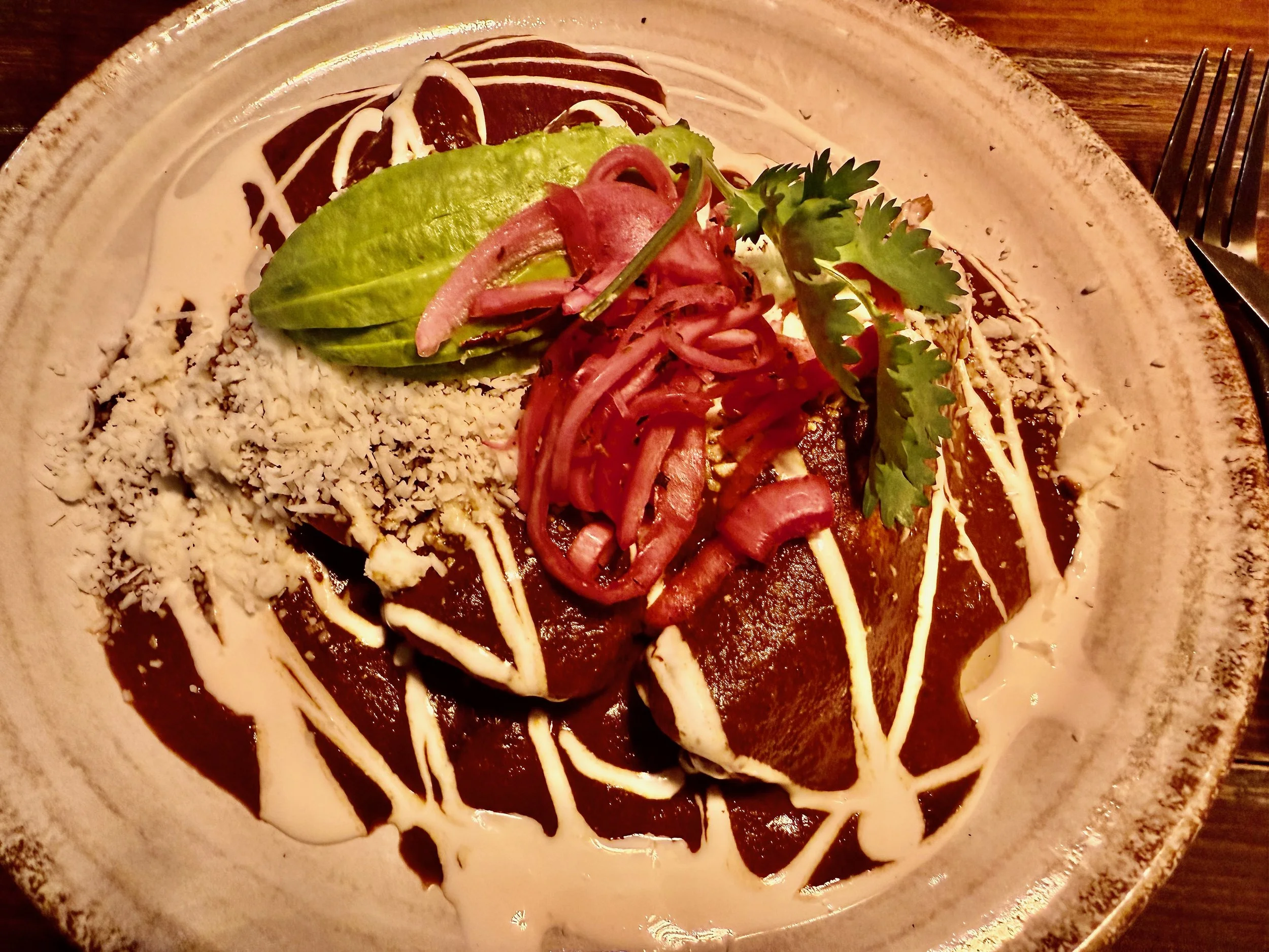 Chicken Enchiladas With Molé Sauce