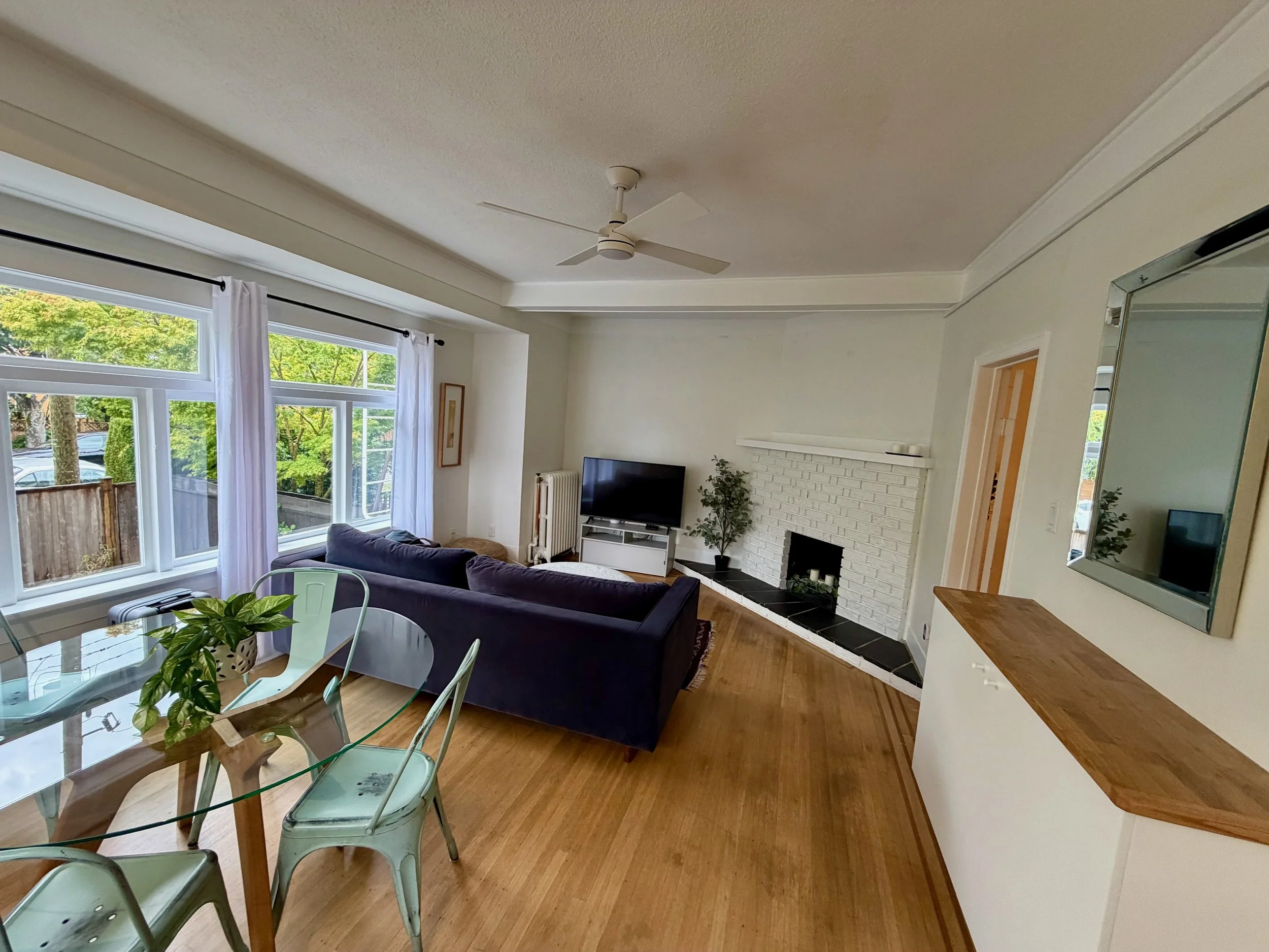 Living Room in Our Kitsilano Airbnb