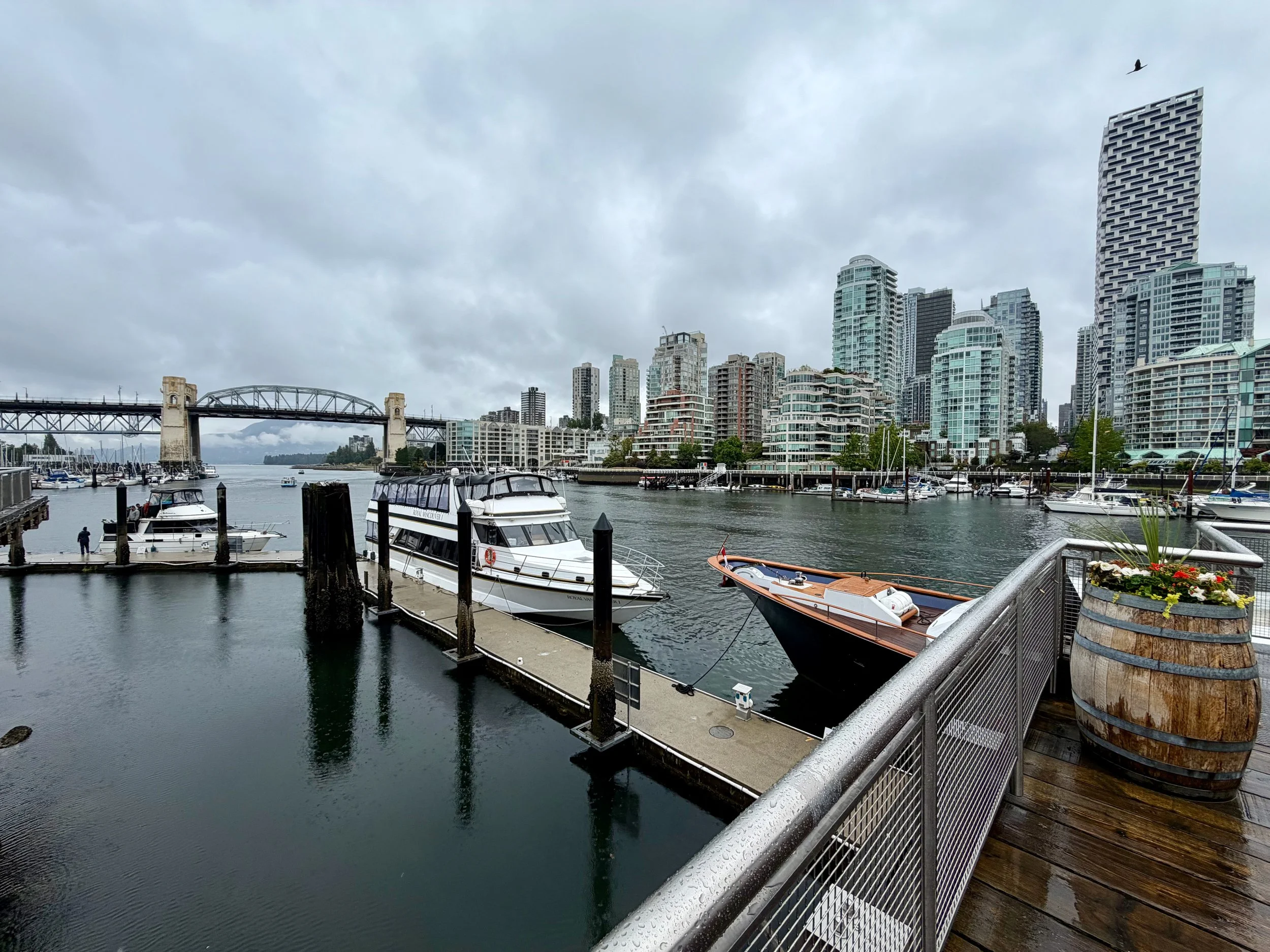 Vancouver Skyline From Grandville Island