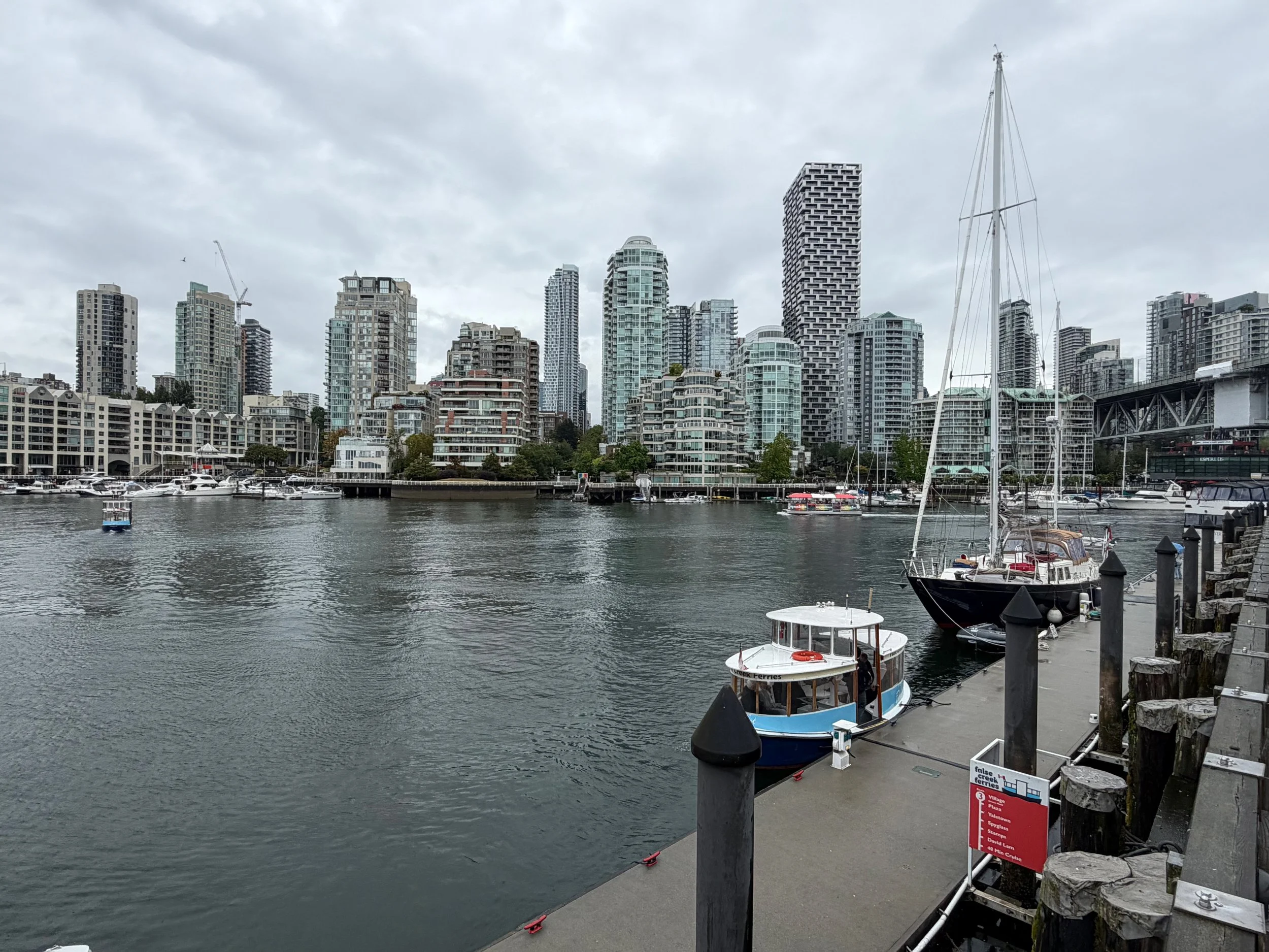 Vancouver Skyline From Granville Island