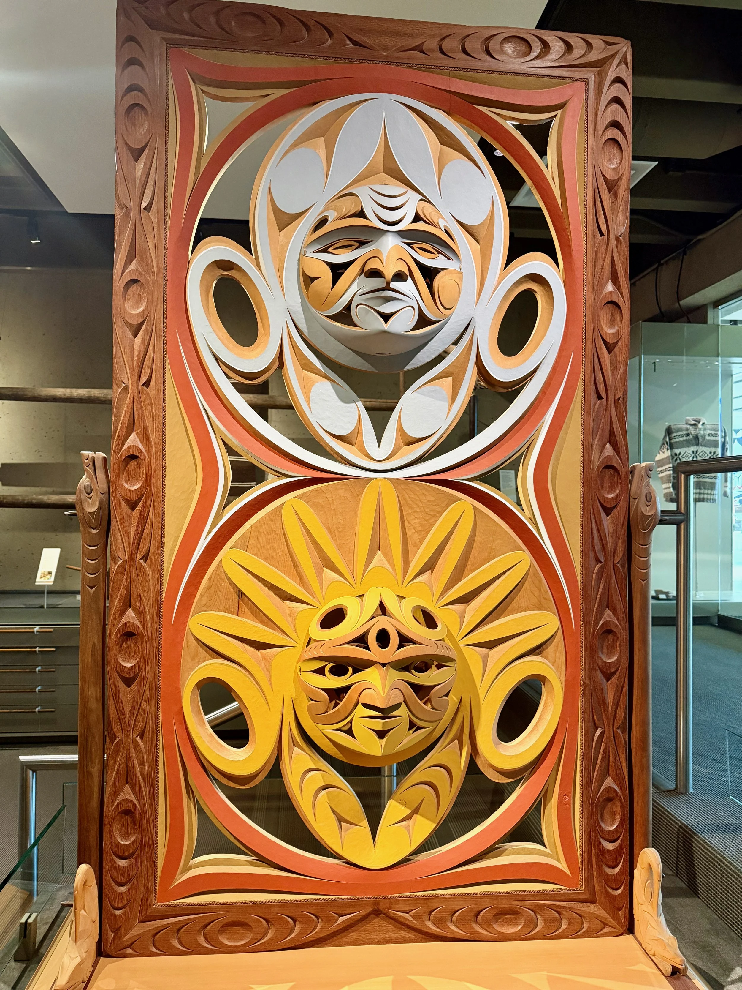 Northwest Coast Carved Panel at MOA