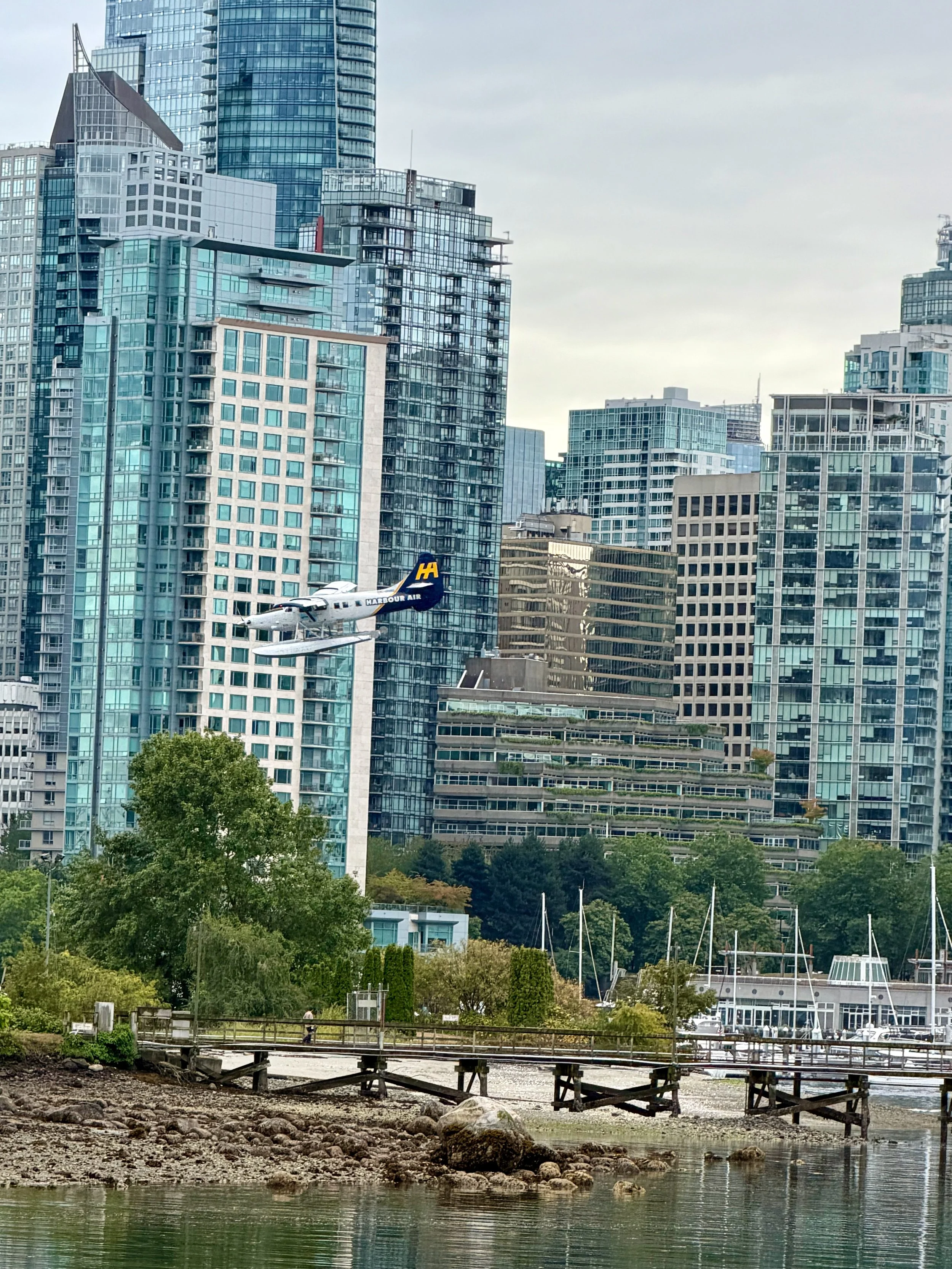 Seaplane Over Vancouver’s Coal Harbour