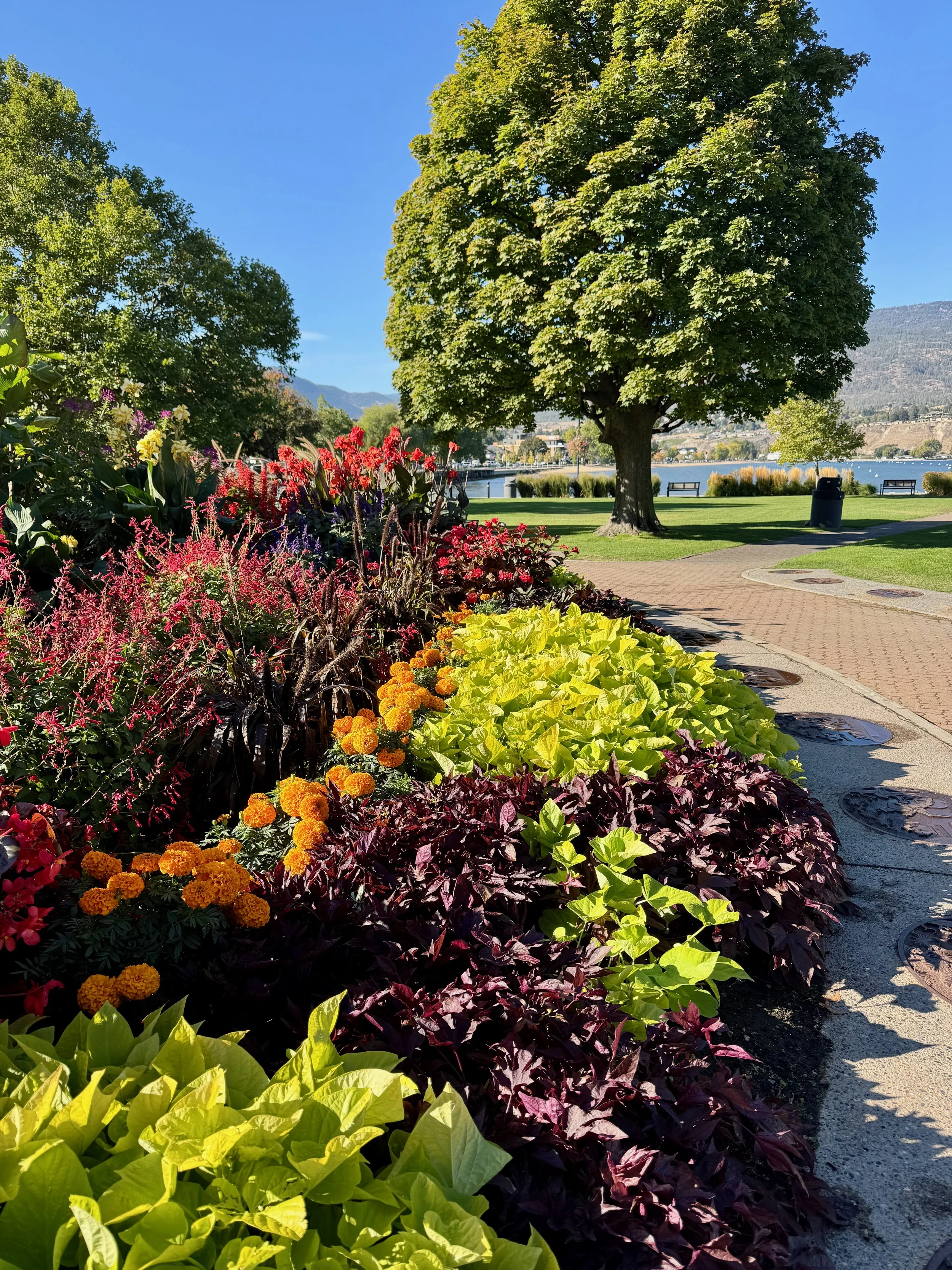 Colourful Gardens Along Penticton’s Waterfront