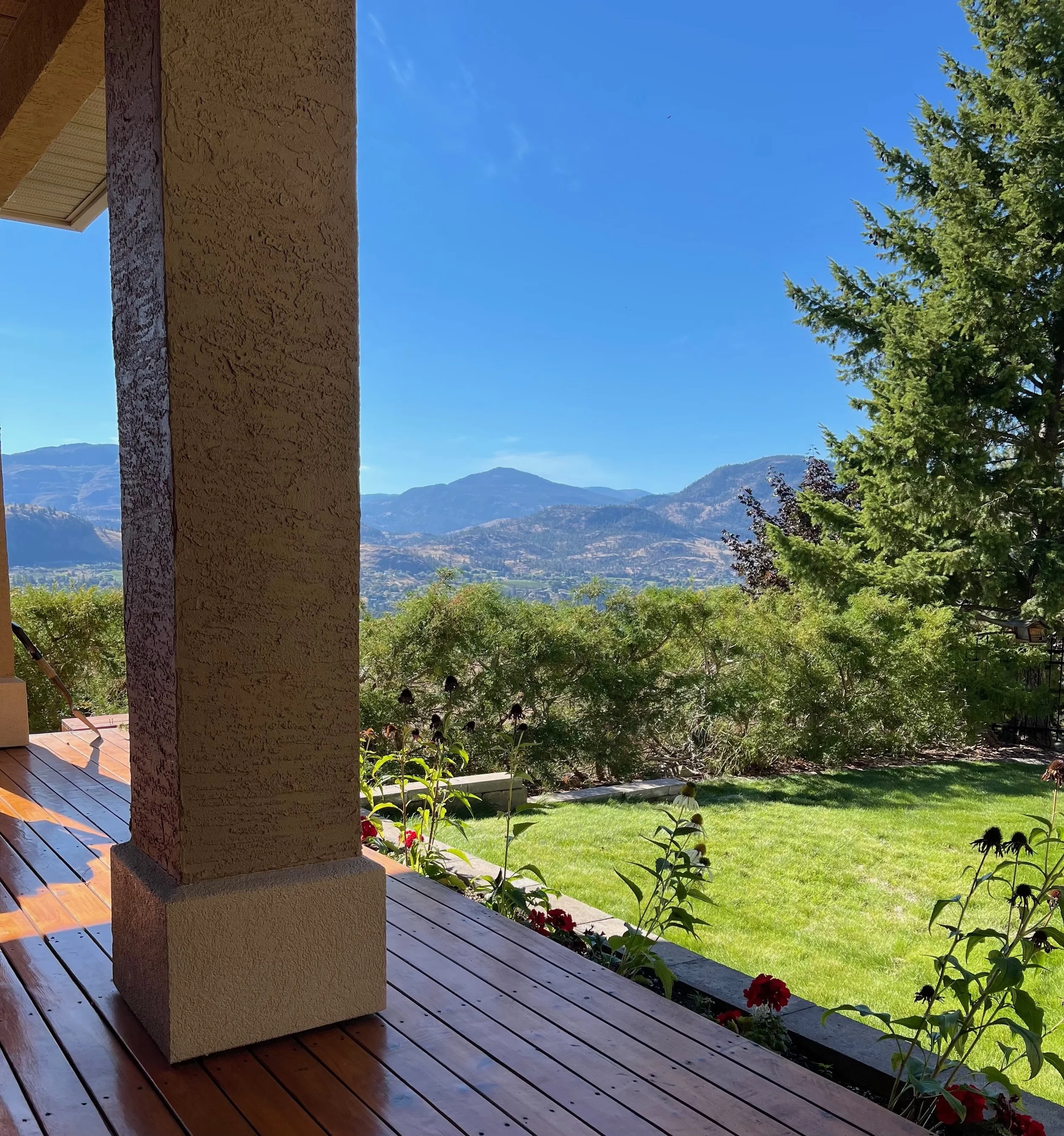 Garden and Mountain Views in Okanagan Falls