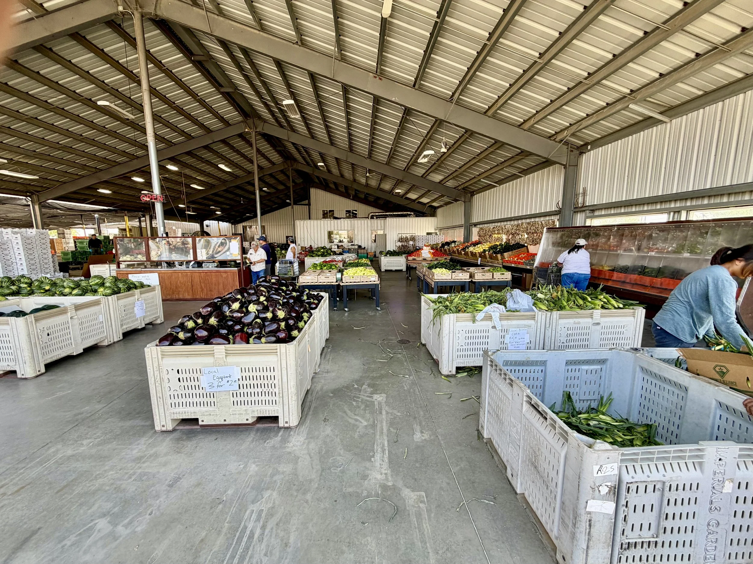 Imperial Garden was overflowing with freshly harvested Yakima Valley vegetables during our visit.