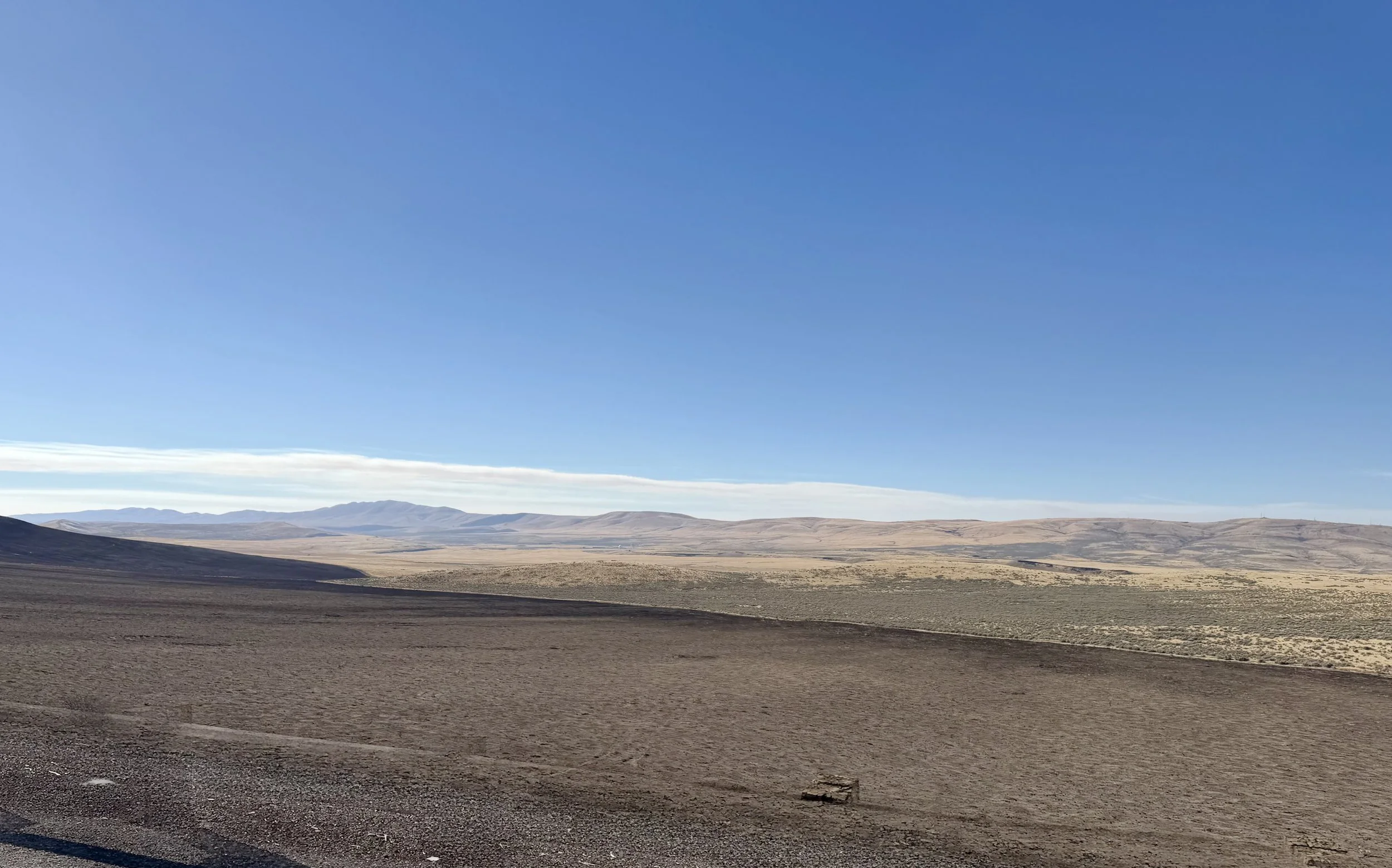 Golden fields and open hills.
