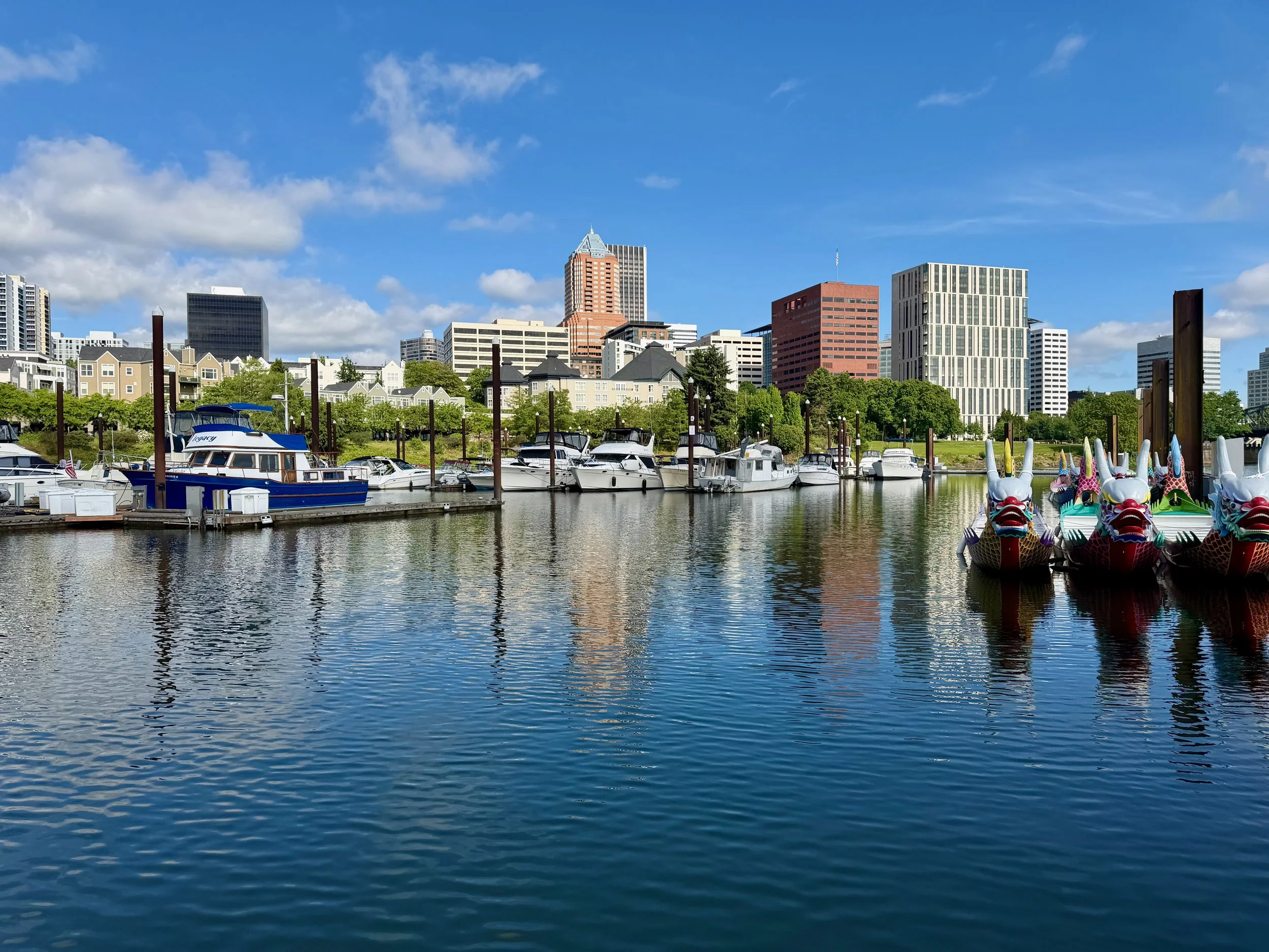 Portland oregon marina, waterfont park,