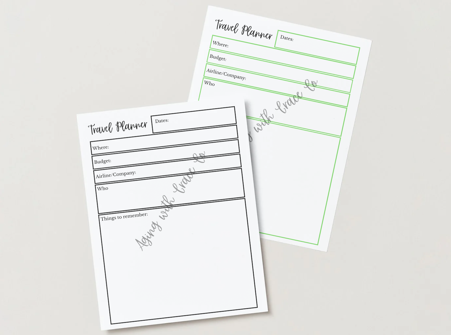 Travel Planner Template