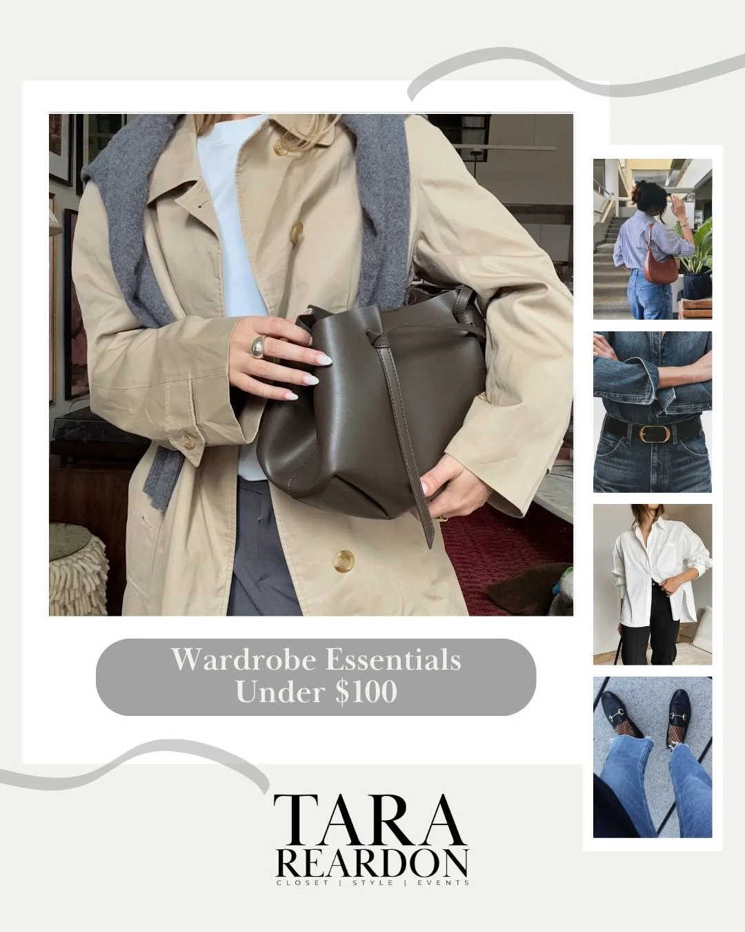 You don't need a $5,000 wardrobe to look polished - you just need the RIGHT pieces. Want to know what they are? 👀

I've laid out my top 10 wardrobe essentials with each piece under $100 (and I've included where you can find them!)

Save this post fo