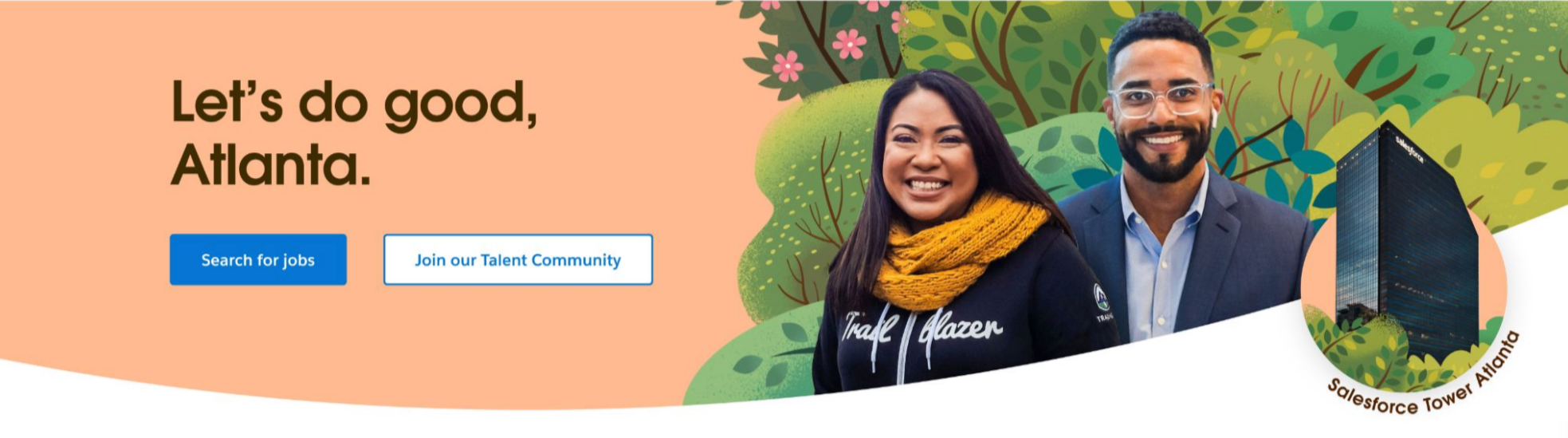Salesforce Employer Brand Refresh // A header for Salesforce.com/Careers.