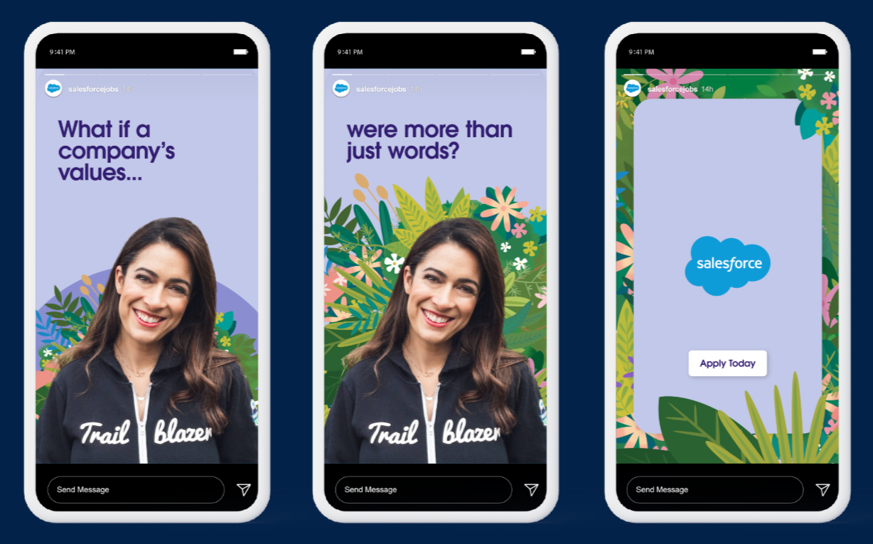 Salesforce Employer Brand Refresh // An Instagram Story.