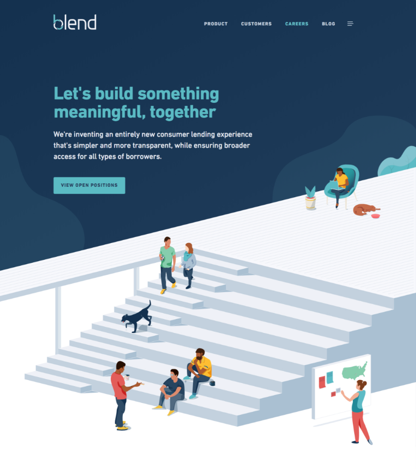 Blend careers site design + copywriting.