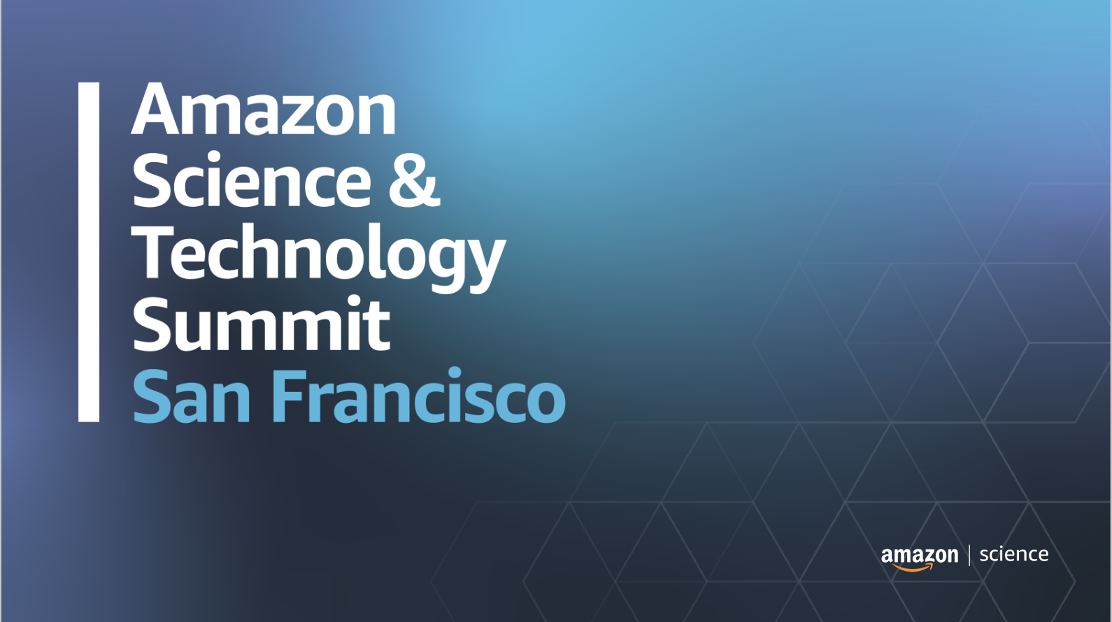 Brand design for Amazon Science & Technology Summit (ASTS).