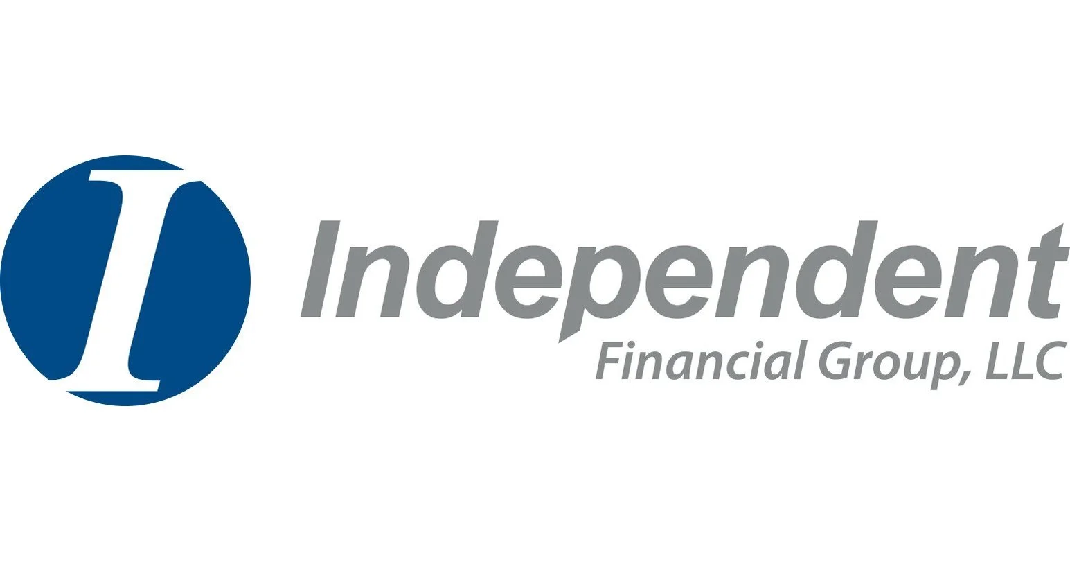 Logo of Independent Financial Group, LLC with a blue circle and a white stylized 'I', and the company name in gray text.