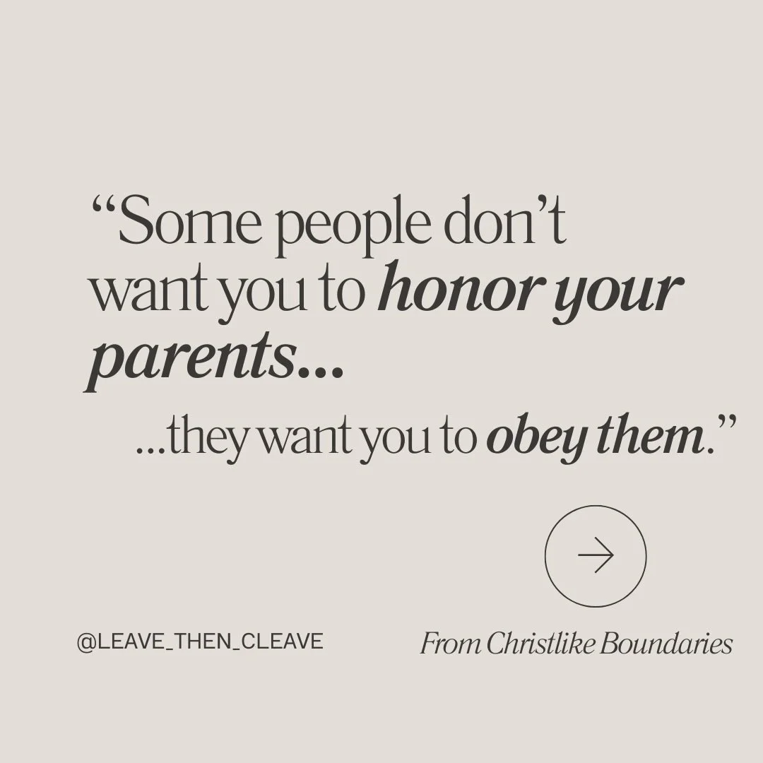 One of the hardest questions Christians wrestle with is this:

&ldquo;If I create distance from my parents&hellip; am I dishonoring them?&rdquo;

And for many people, the guilt is immediate.

Because we know the commandment:

&ldquo;Honor your father