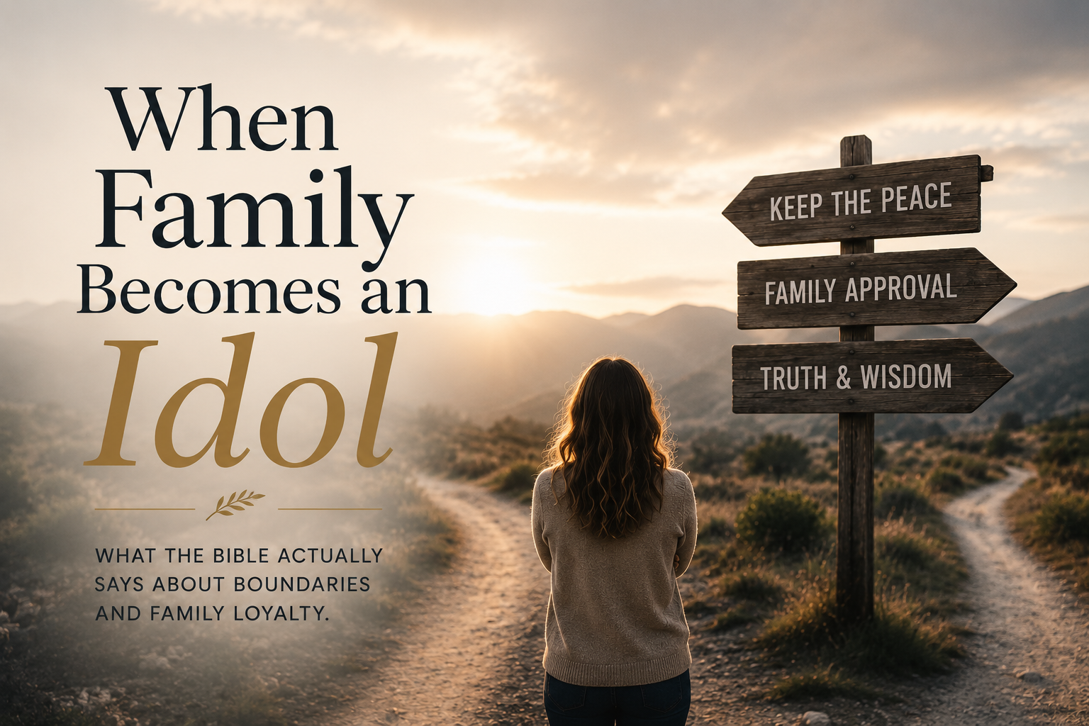 When Family Becomes an Idol: What the Bible Actually Says About Boundaries, Truth, and Family Loyalty