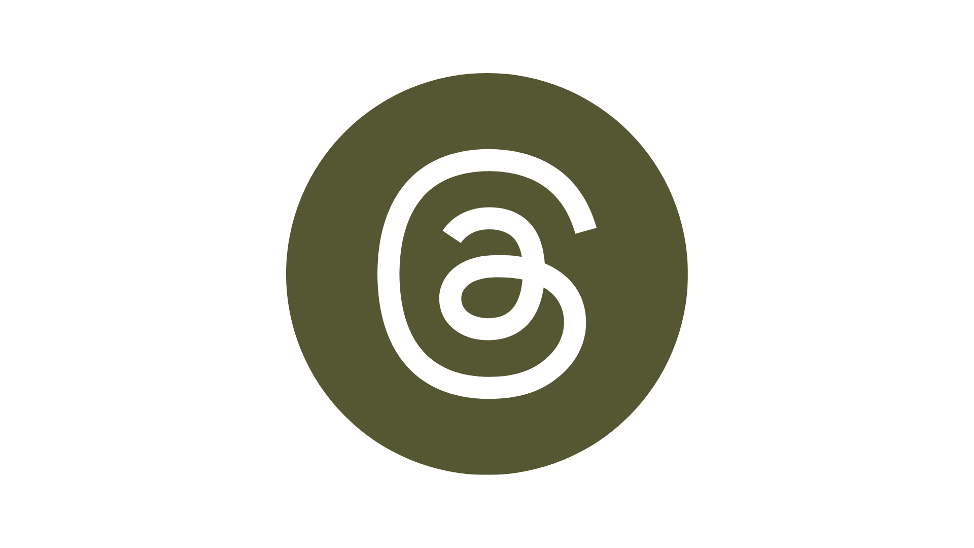 Black background with the green circle in the center, containing a stylized white lowercase 'a' and 'e' intertwined.