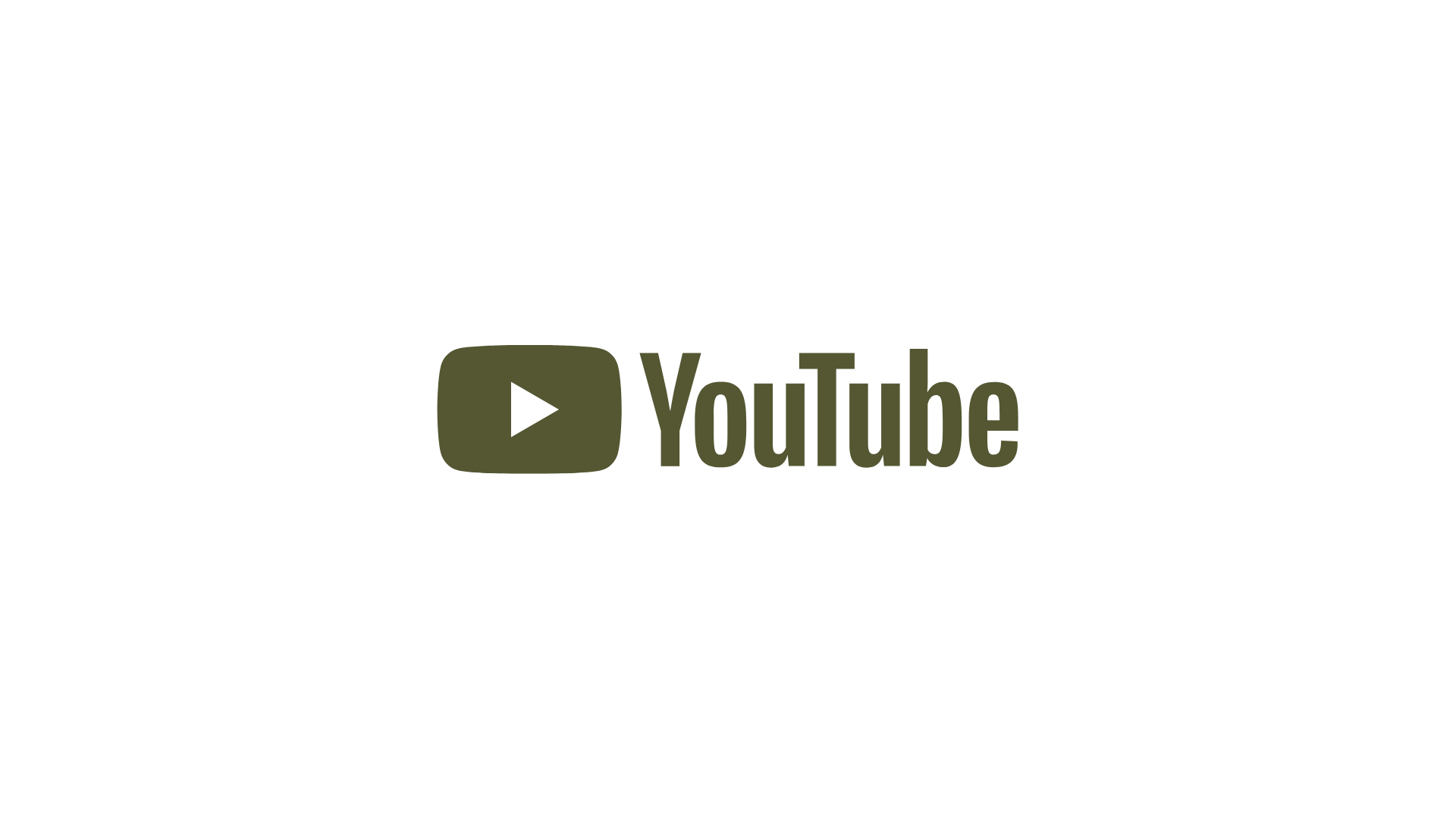 A black YouTube logo with the word 'YouTube' next to a greenish-yellow play button icon.