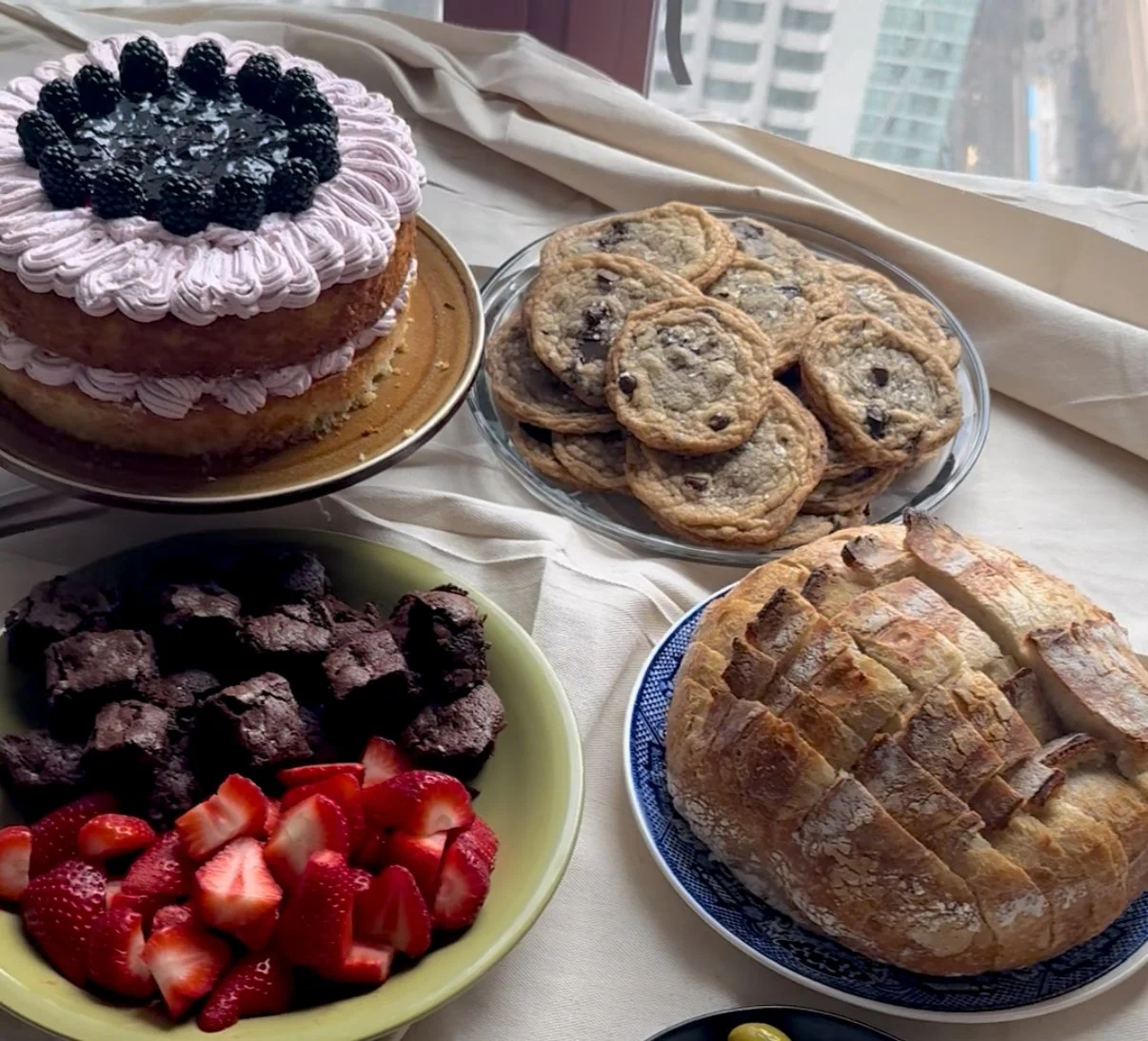 Blackberry Almond Cake