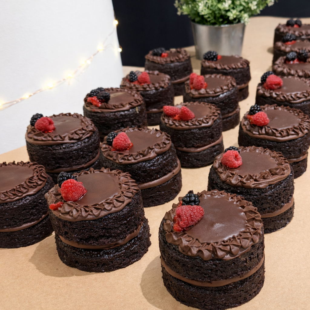 Choco-Razz Cakes (Individual)