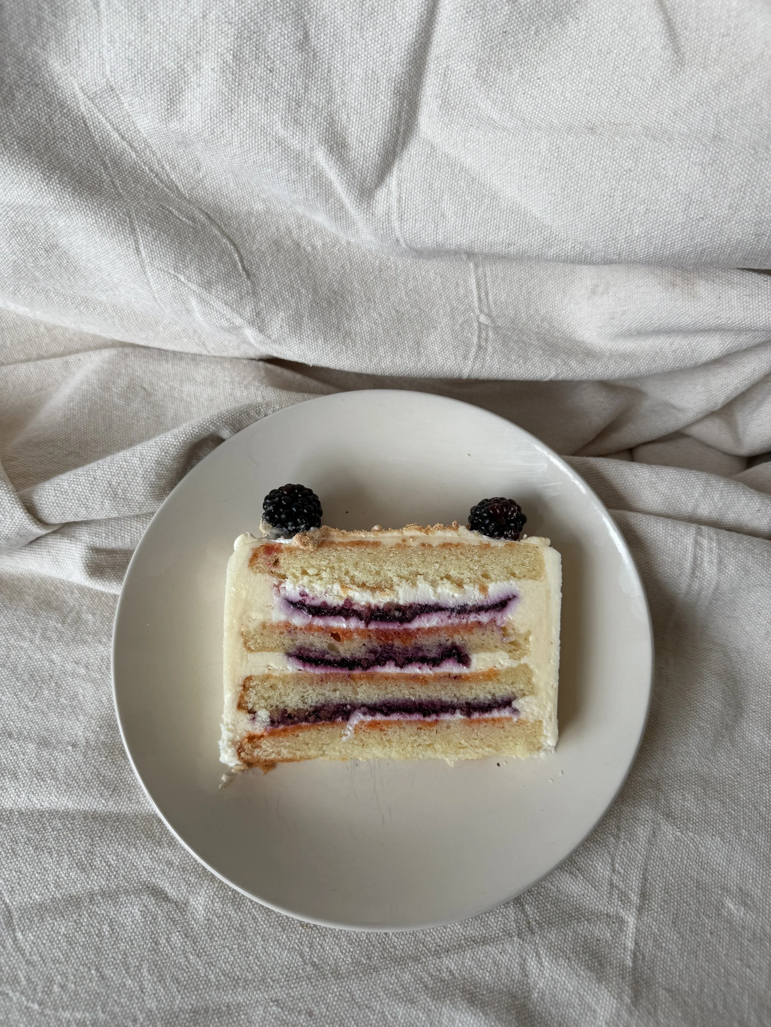 Hot Honey Berry Cake