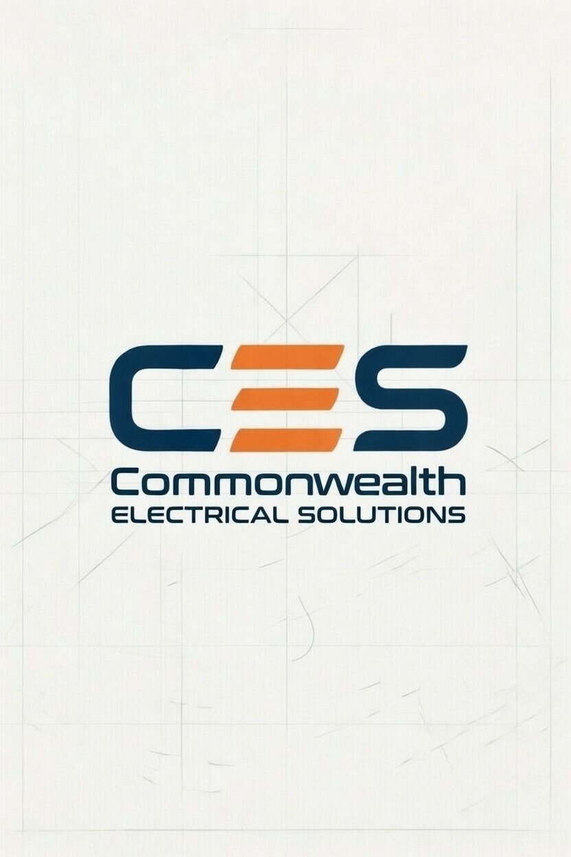 Logo for Commonwealth Electrical Solutions with the initials 'CES' in stylized font.