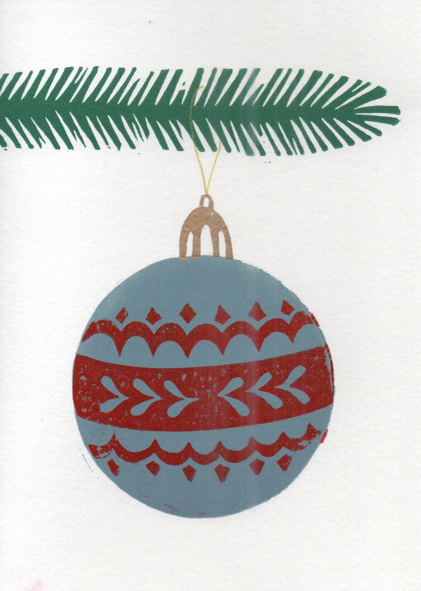 Christmas Bauble Card