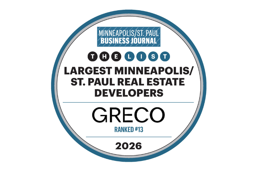 Greco Named to Minneapolis/St. Paul Business Journal's  2026 Largest Real Estate Developers List