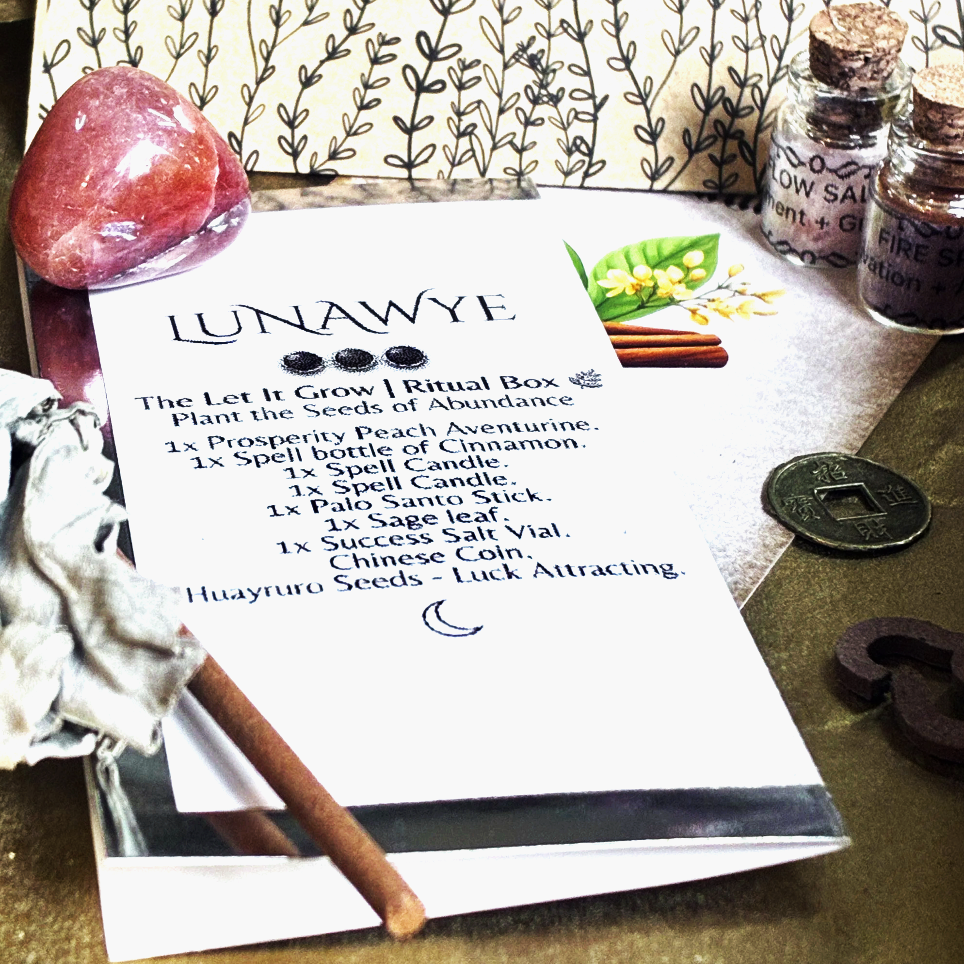 𖧧 The Let It Grow | Ritual Set - LunaWye