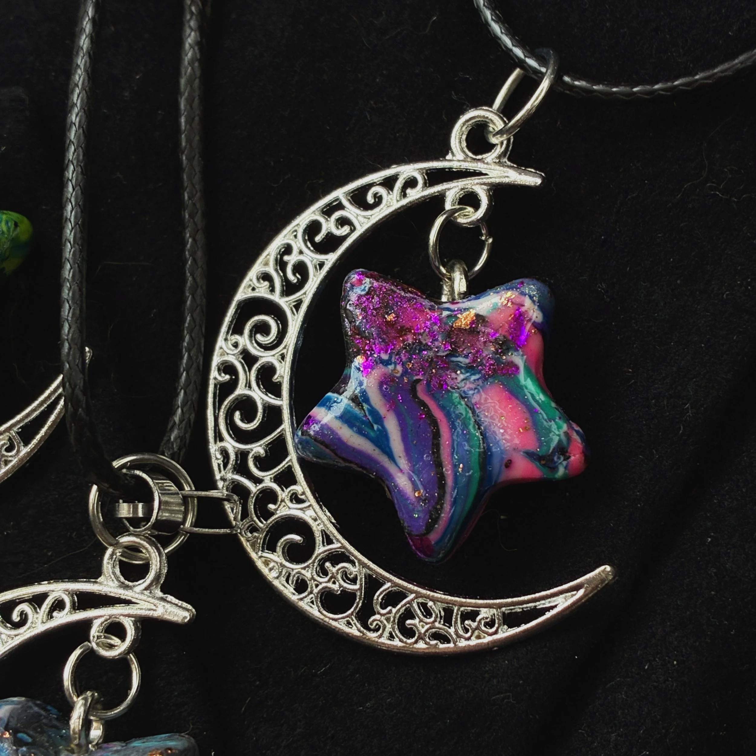 Starbound Crescent Pendant ⭐ - LunaWye