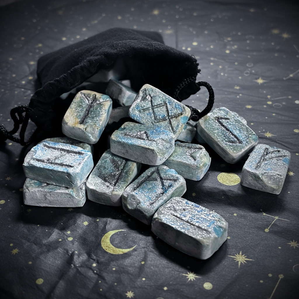 ✨ Wye River Rune Relics • Clear Quartz • Clarity • Flow