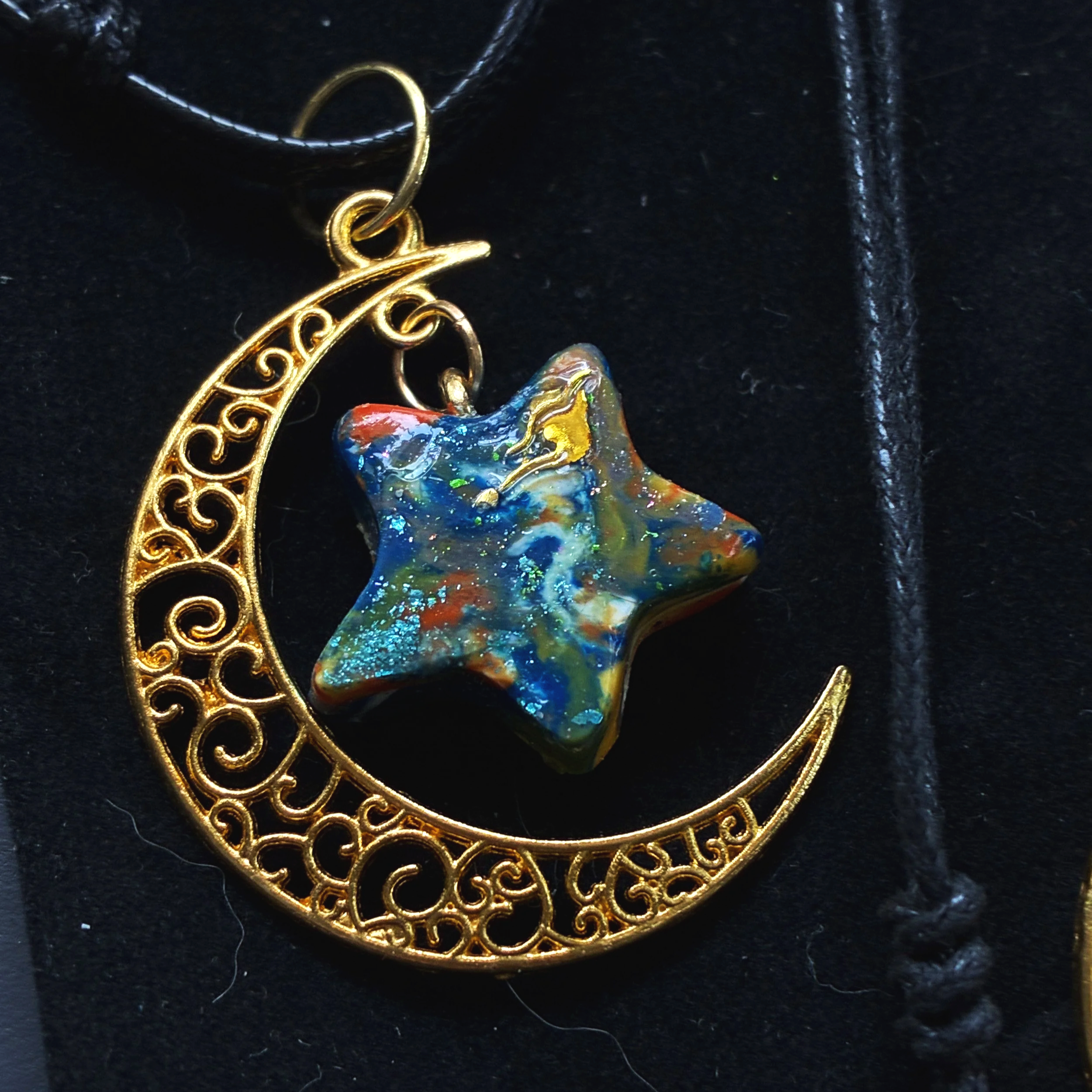 Starbound Crescent Pendant ⭐ - LunaWye